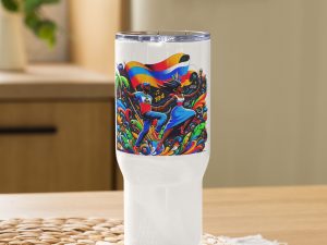Haiti Pride Travel Mug - White 25oz