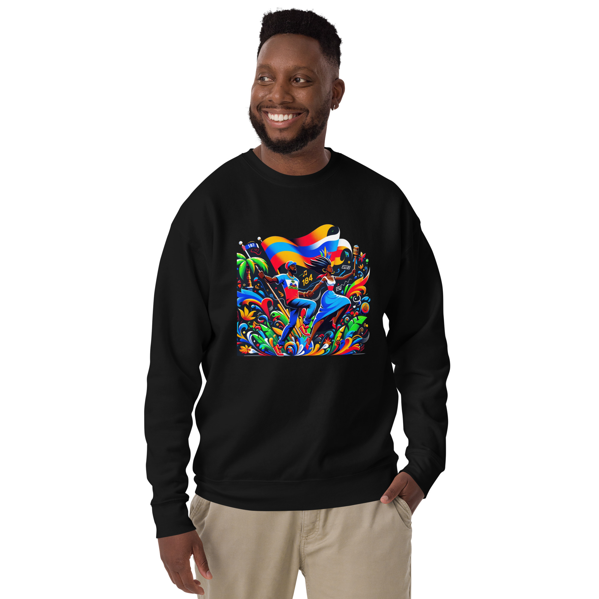 Haiti Pride Hoodie - Navy - Image 2