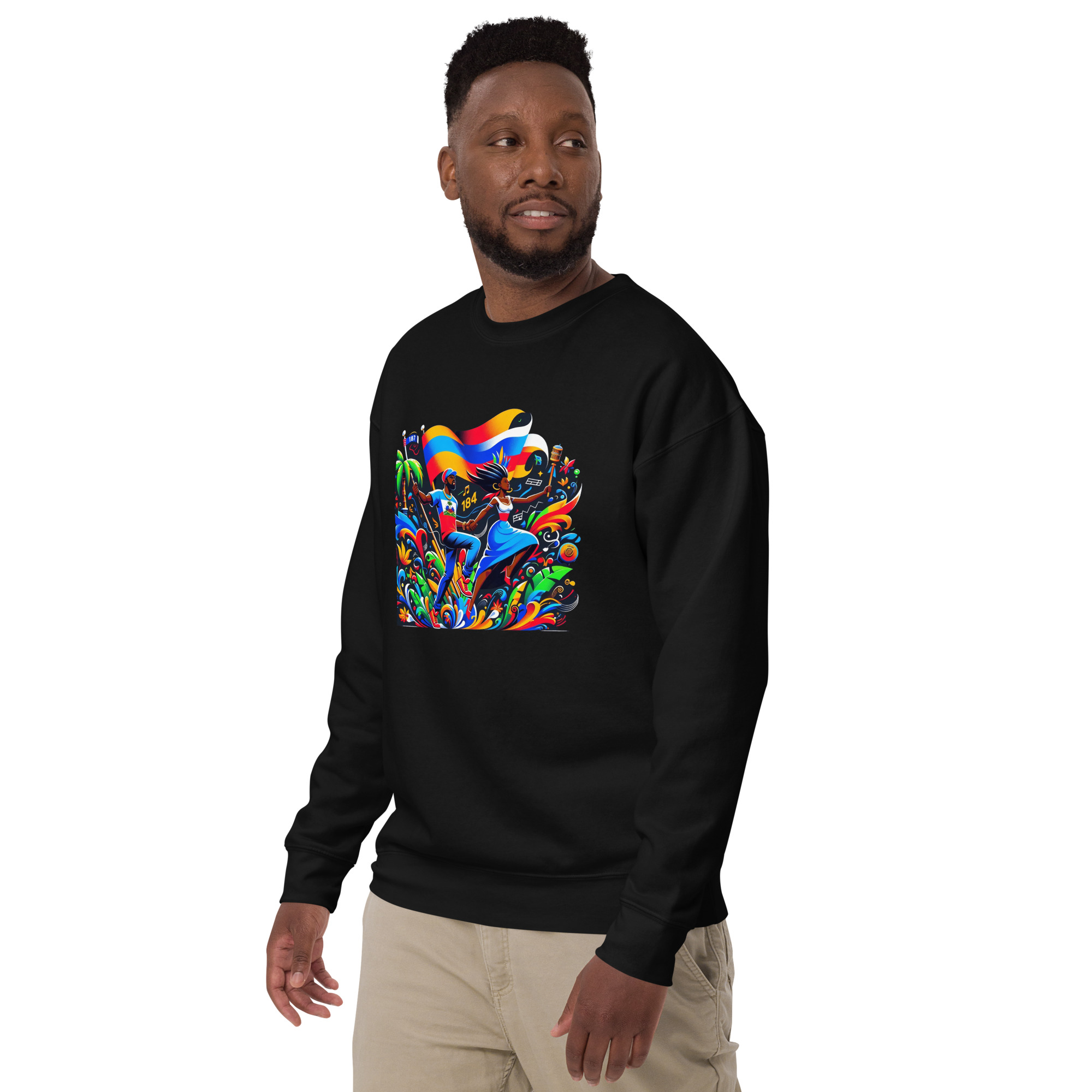Haiti Pride Hoodie - Navy - Image 3