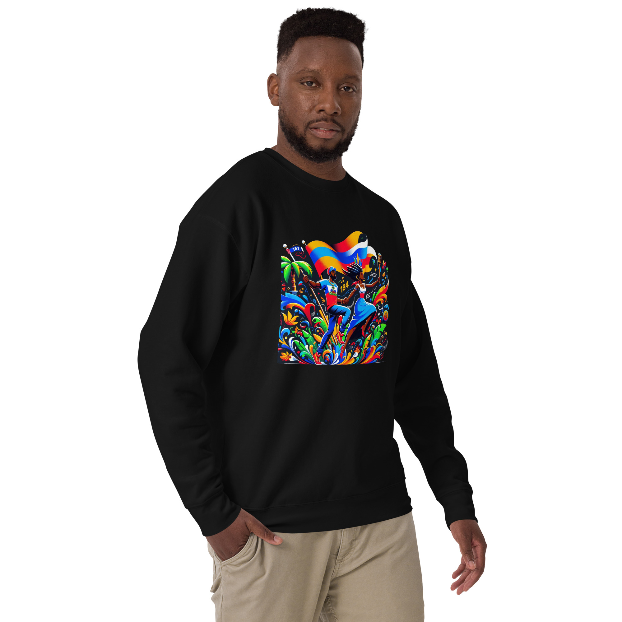 Haiti Pride Hoodie - Navy - Image 4