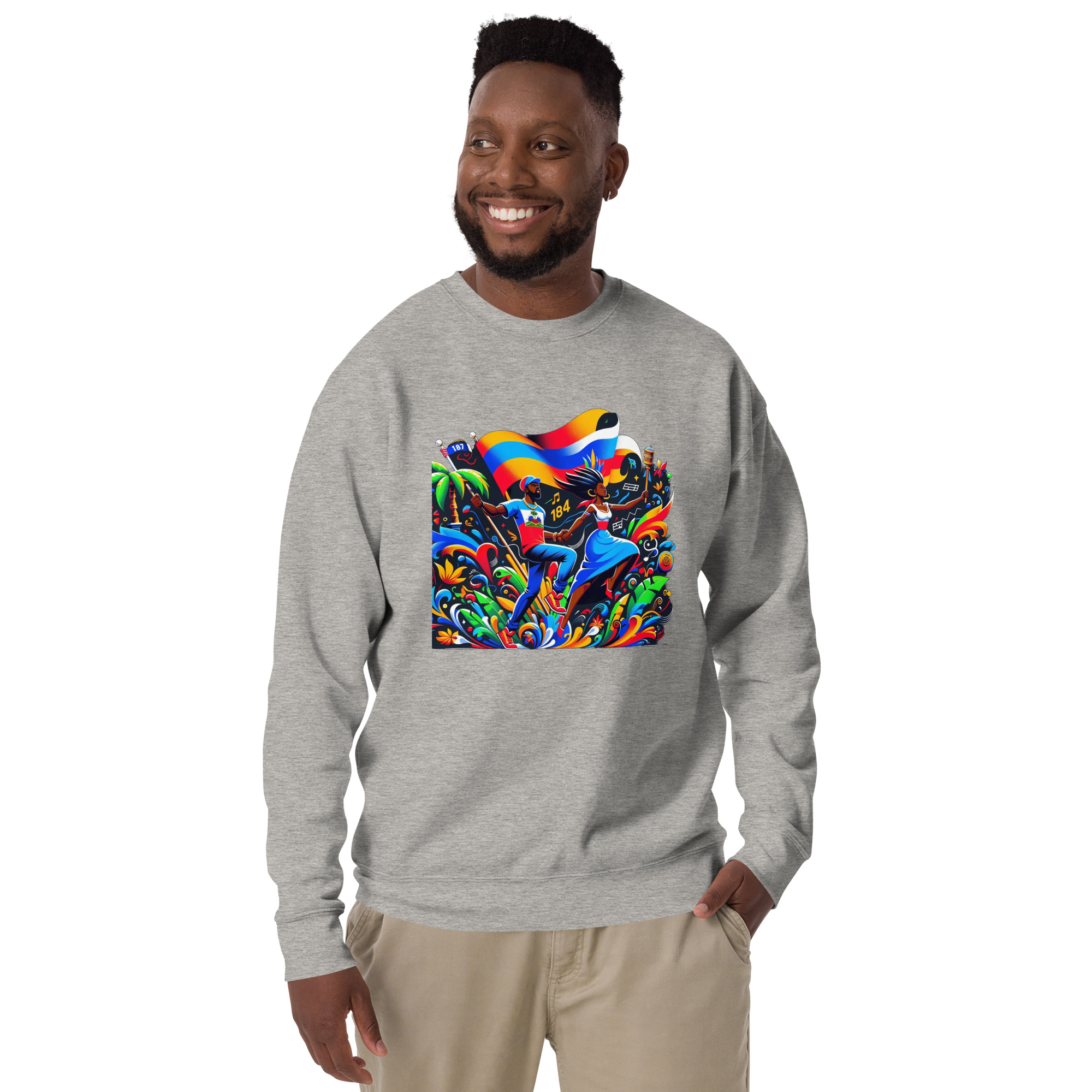Haiti Pride Hoodie - Navy - Image 19