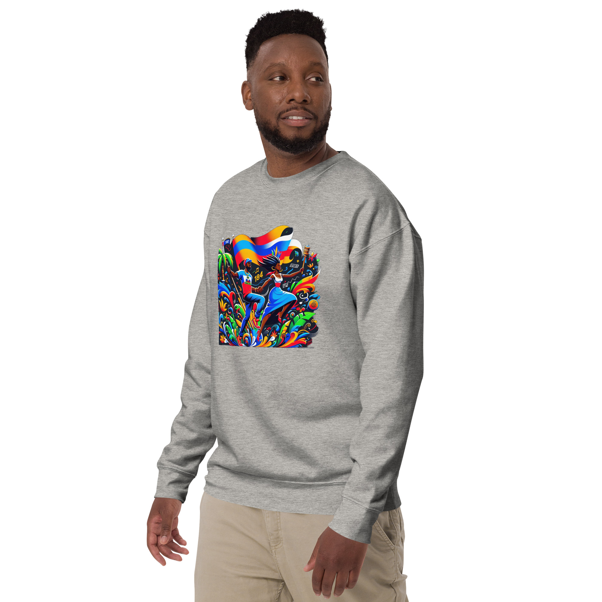Haiti Pride Hoodie - Navy - Image 20