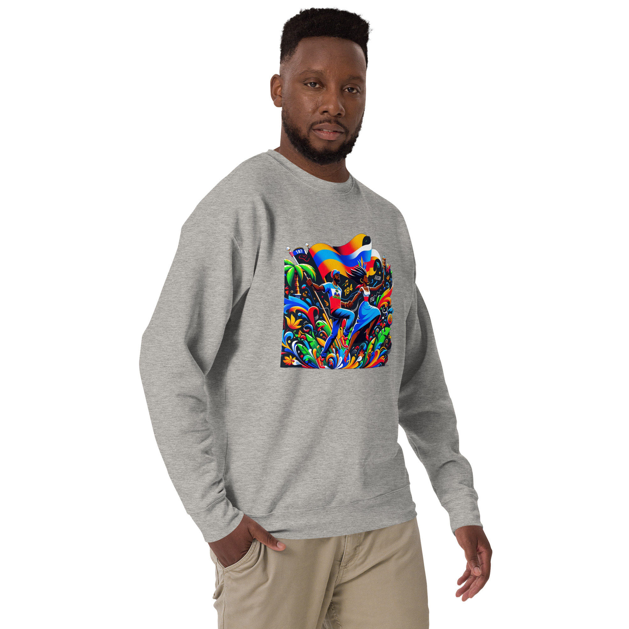 Haiti Pride Hoodie - Navy - Image 21