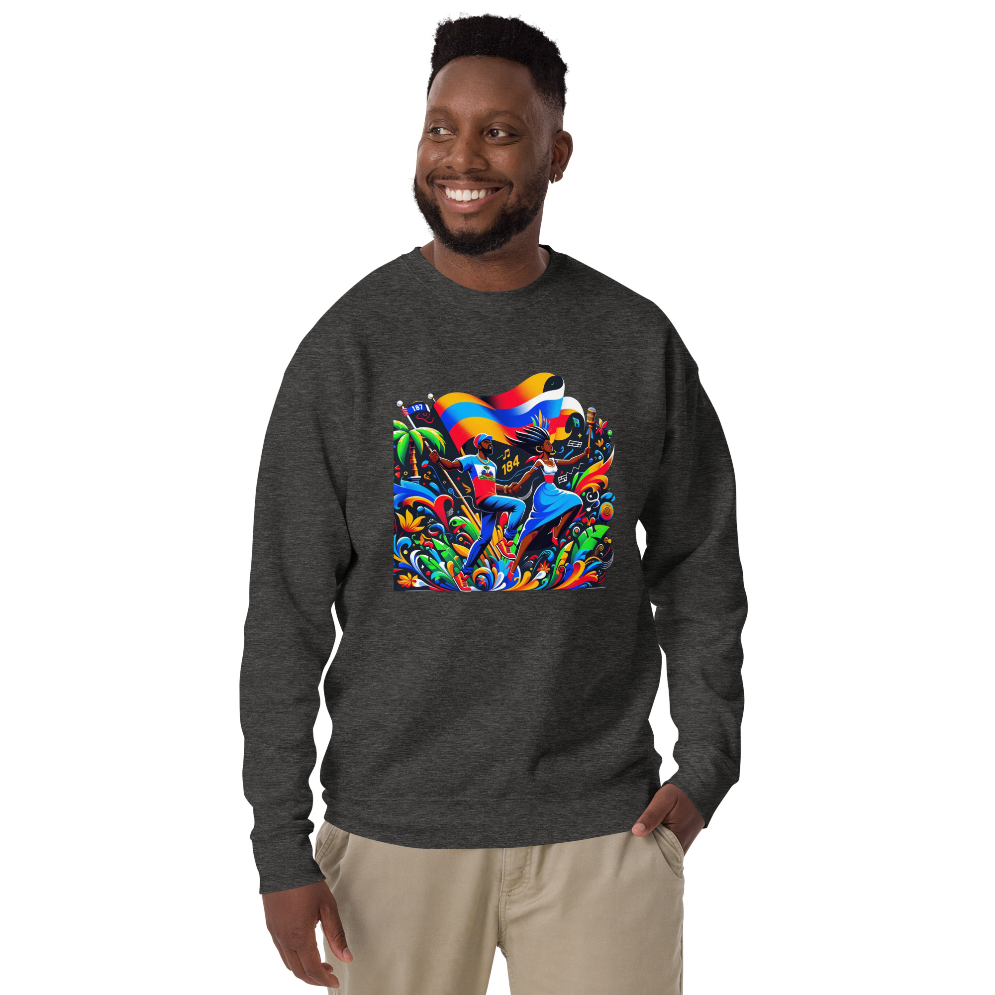 Haiti Pride Hoodie - Navy - Image 7