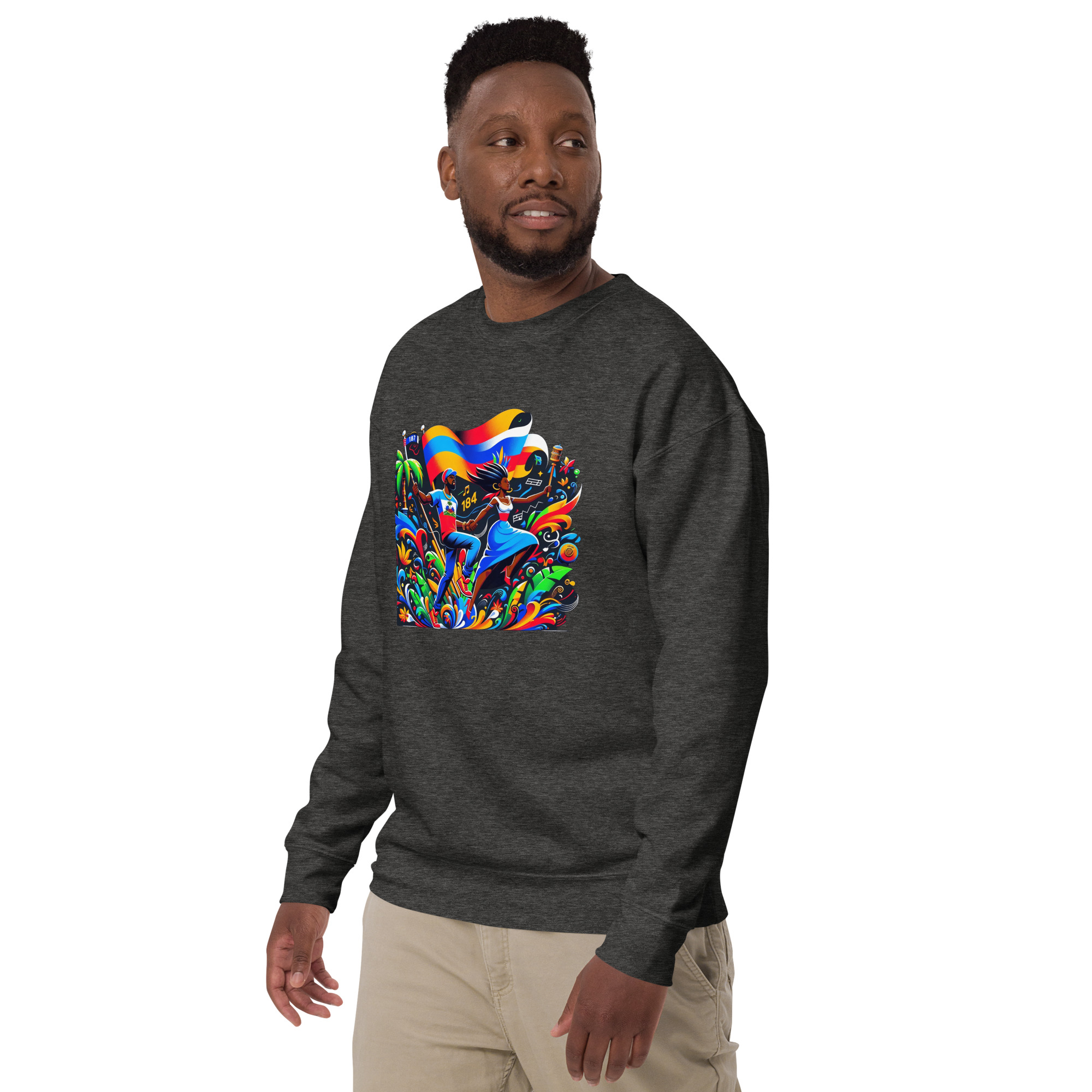 Haiti Pride Hoodie - Navy - Image 8
