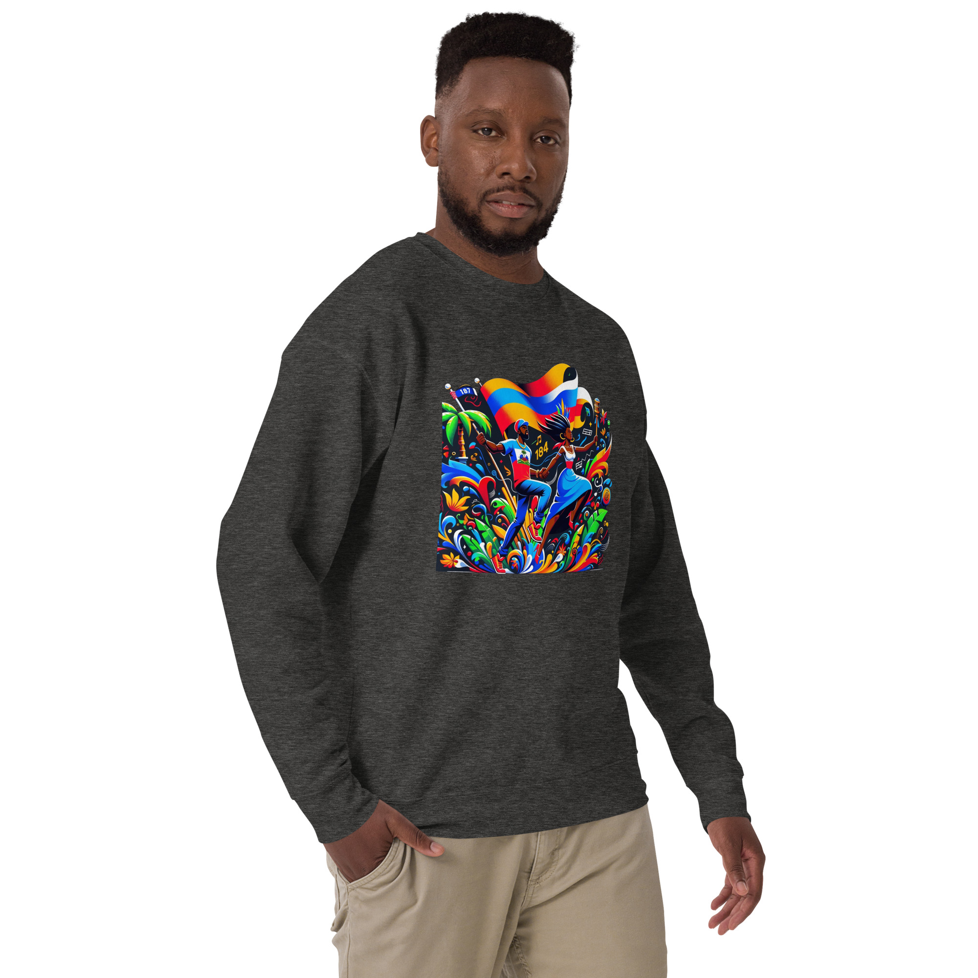 Haiti Pride Hoodie - Navy - Image 9