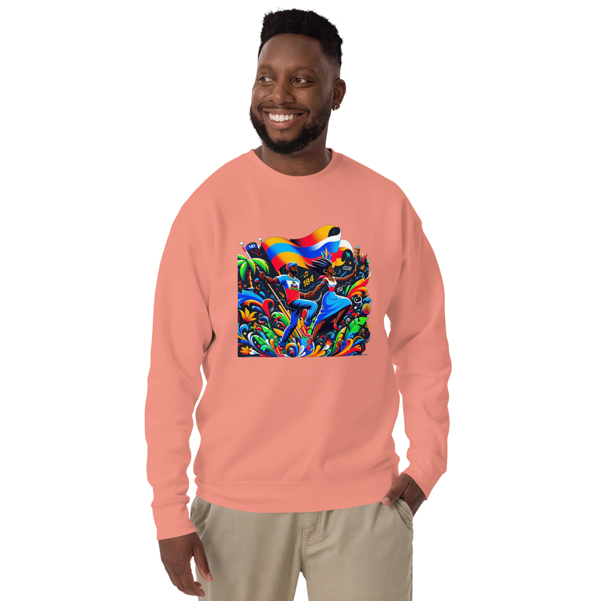 Haiti Pride Hoodie - Navy - Image 16
