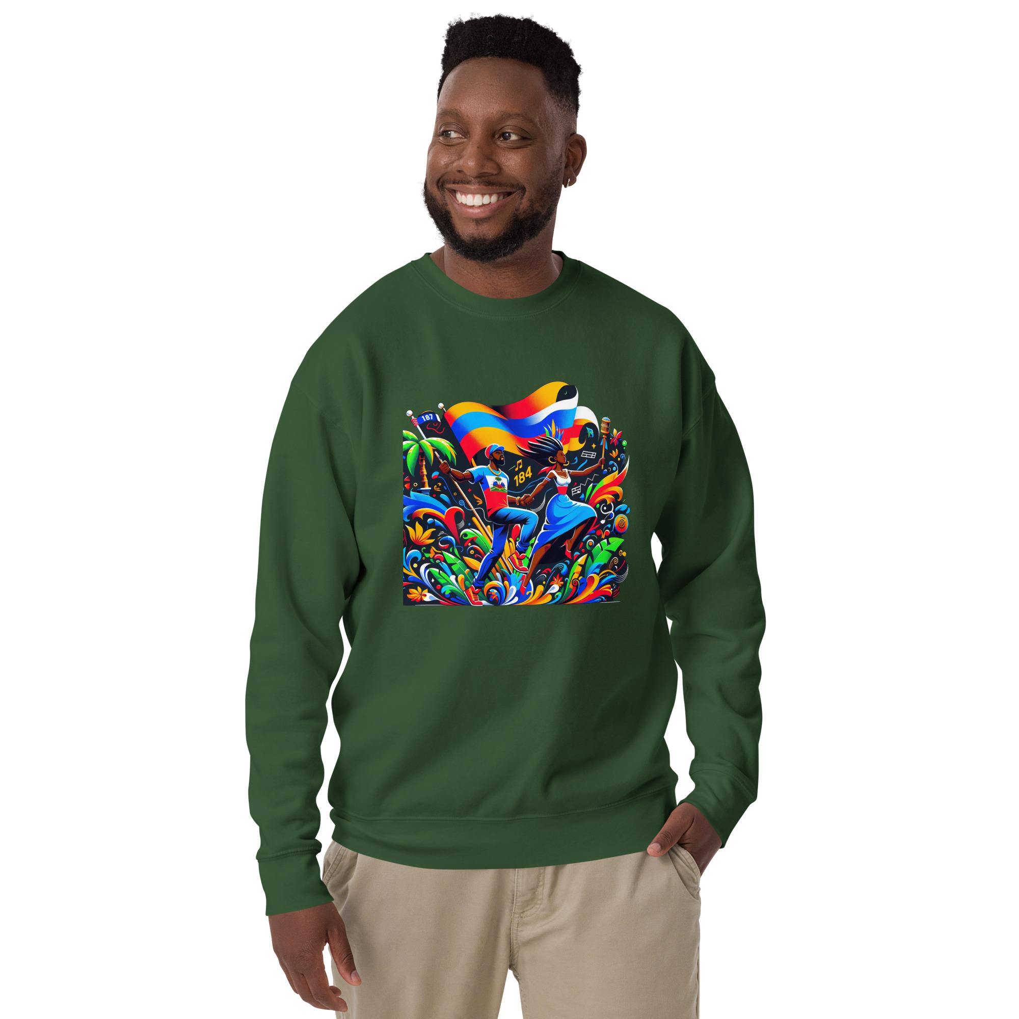 Haiti Pride Hoodie - Navy - Image 13