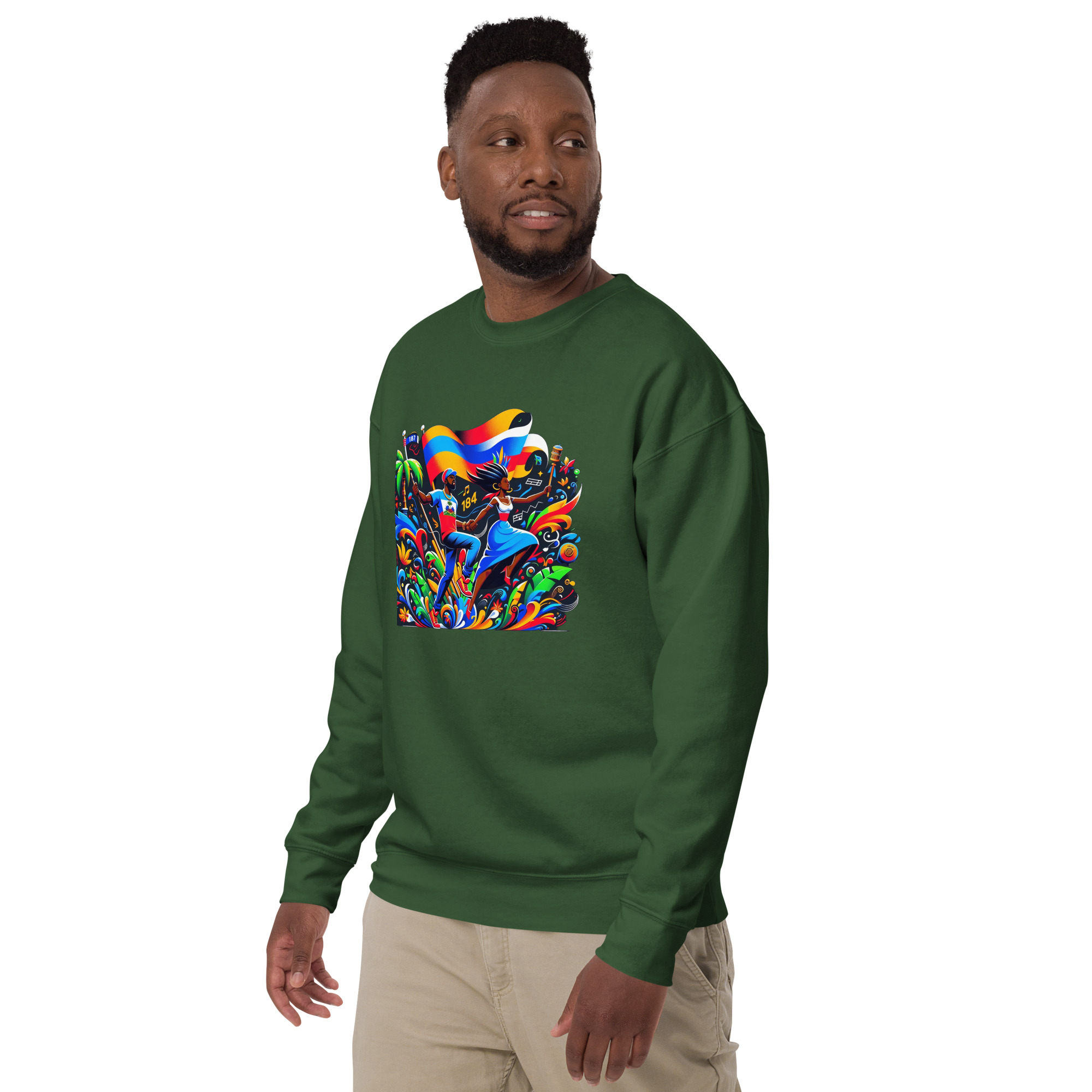 Haiti Pride Hoodie - Navy - Image 14