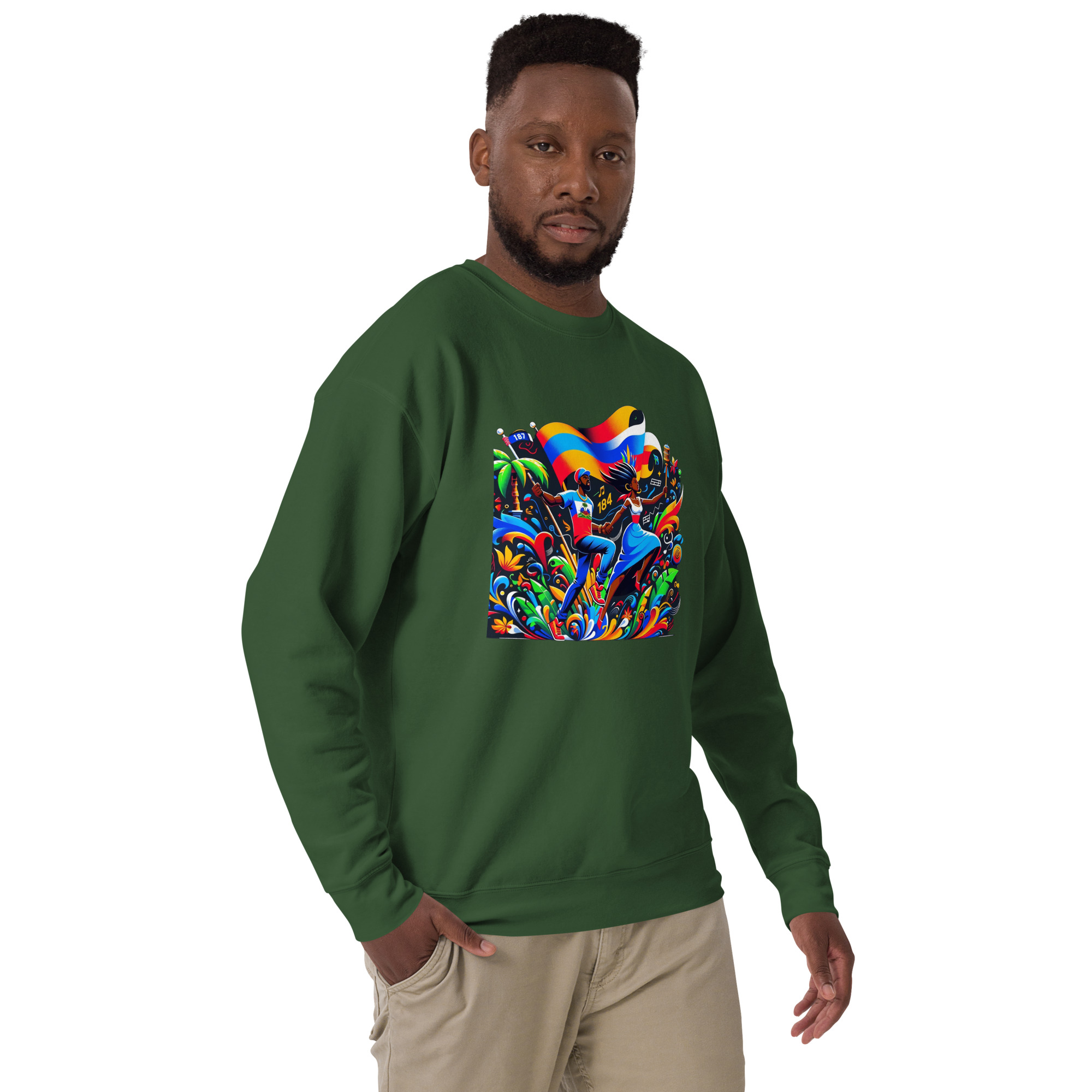 Haiti Pride Hoodie - Navy - Image 15