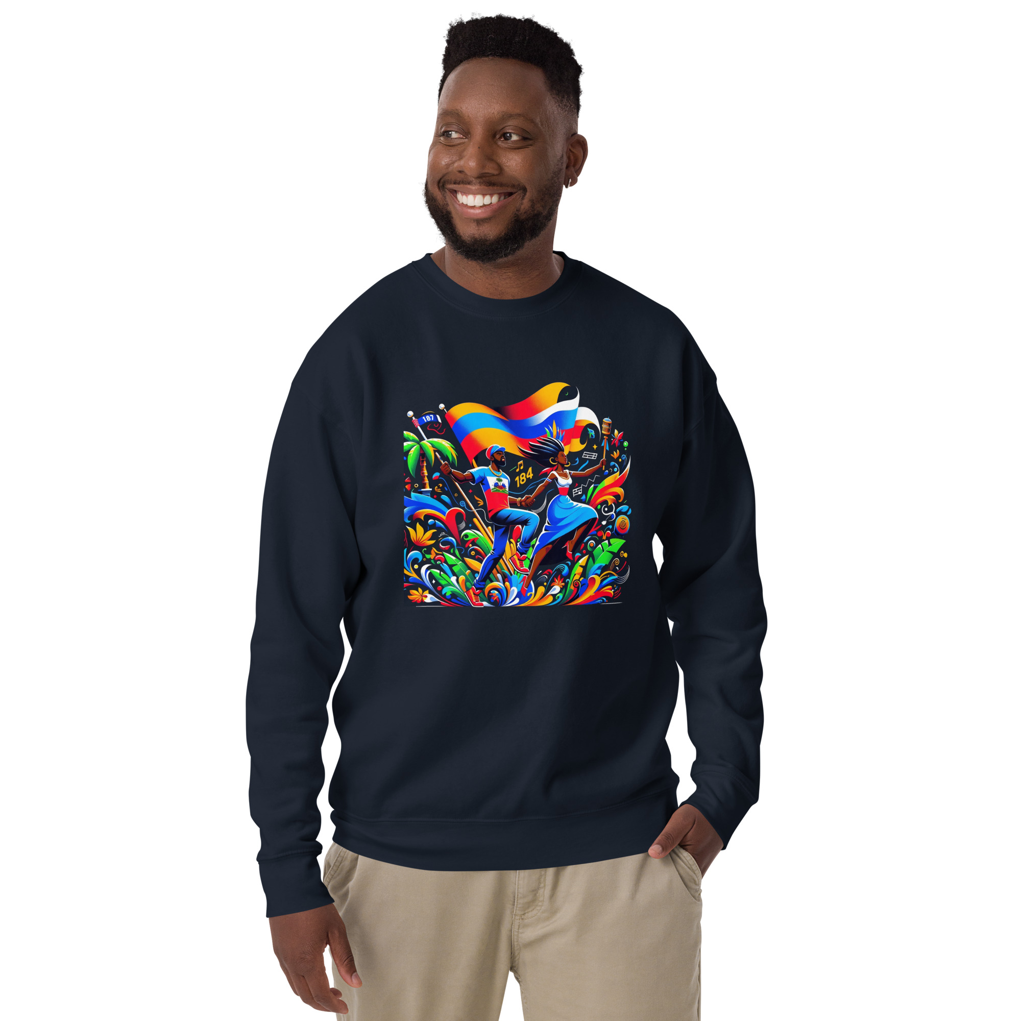 Haiti Pride Hoodie - Navy