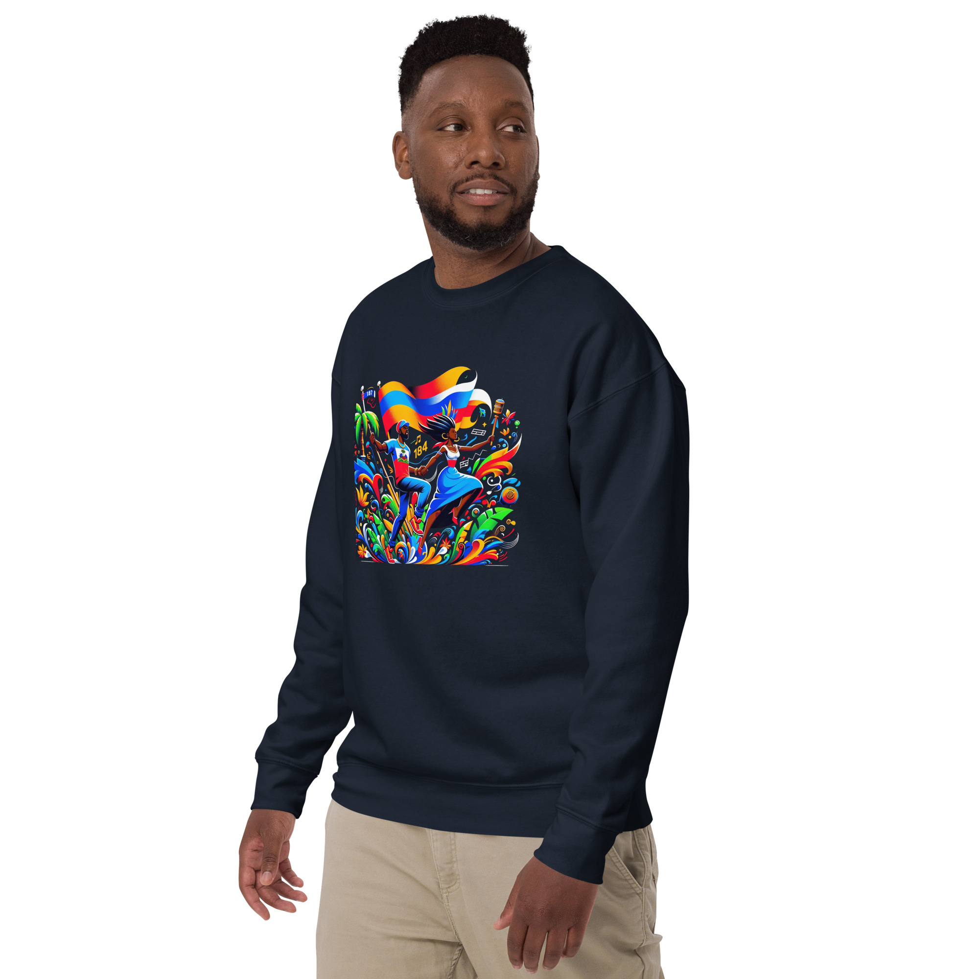 Haiti Pride Hoodie - Navy - Image 5