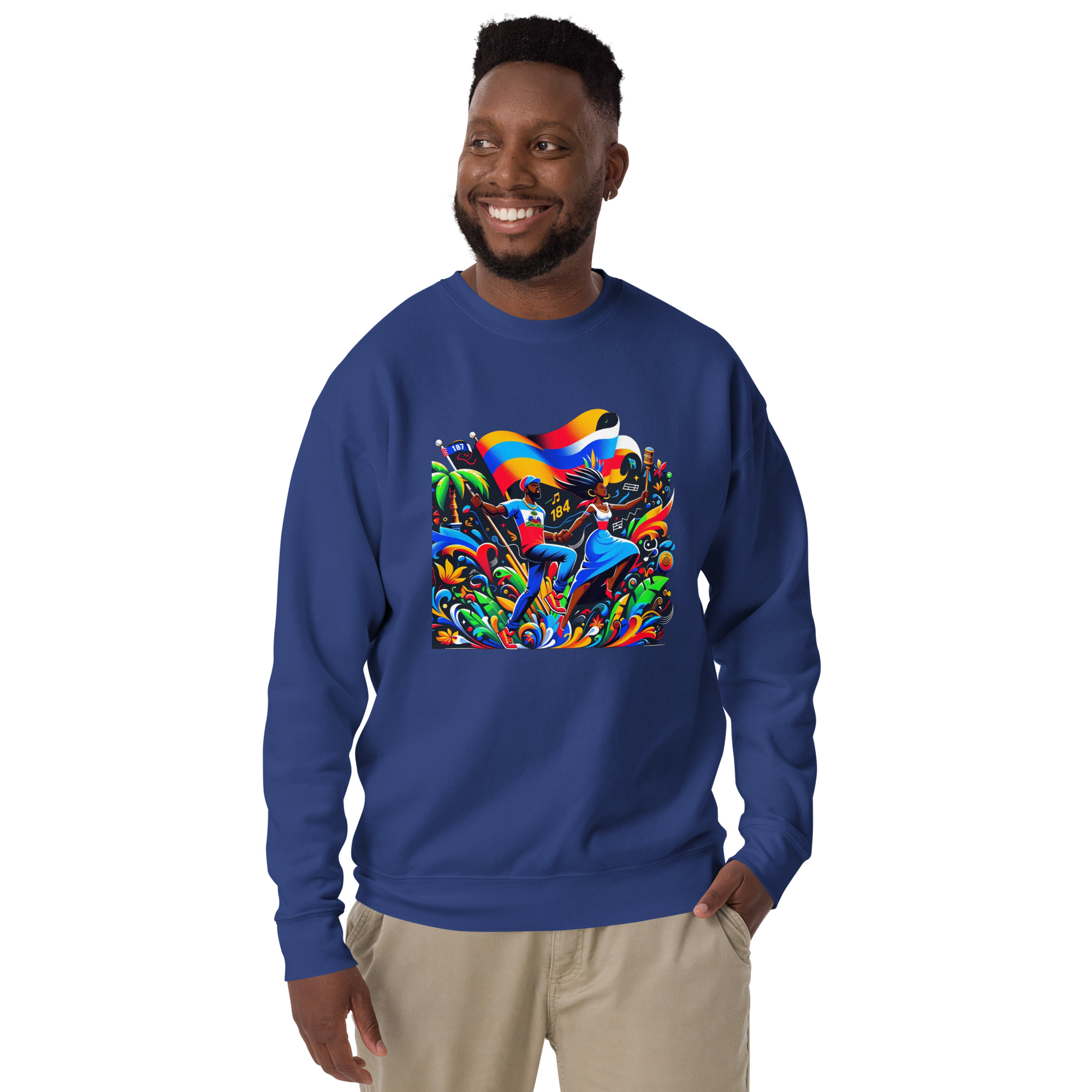 Haiti Pride Hoodie - Navy - Image 10