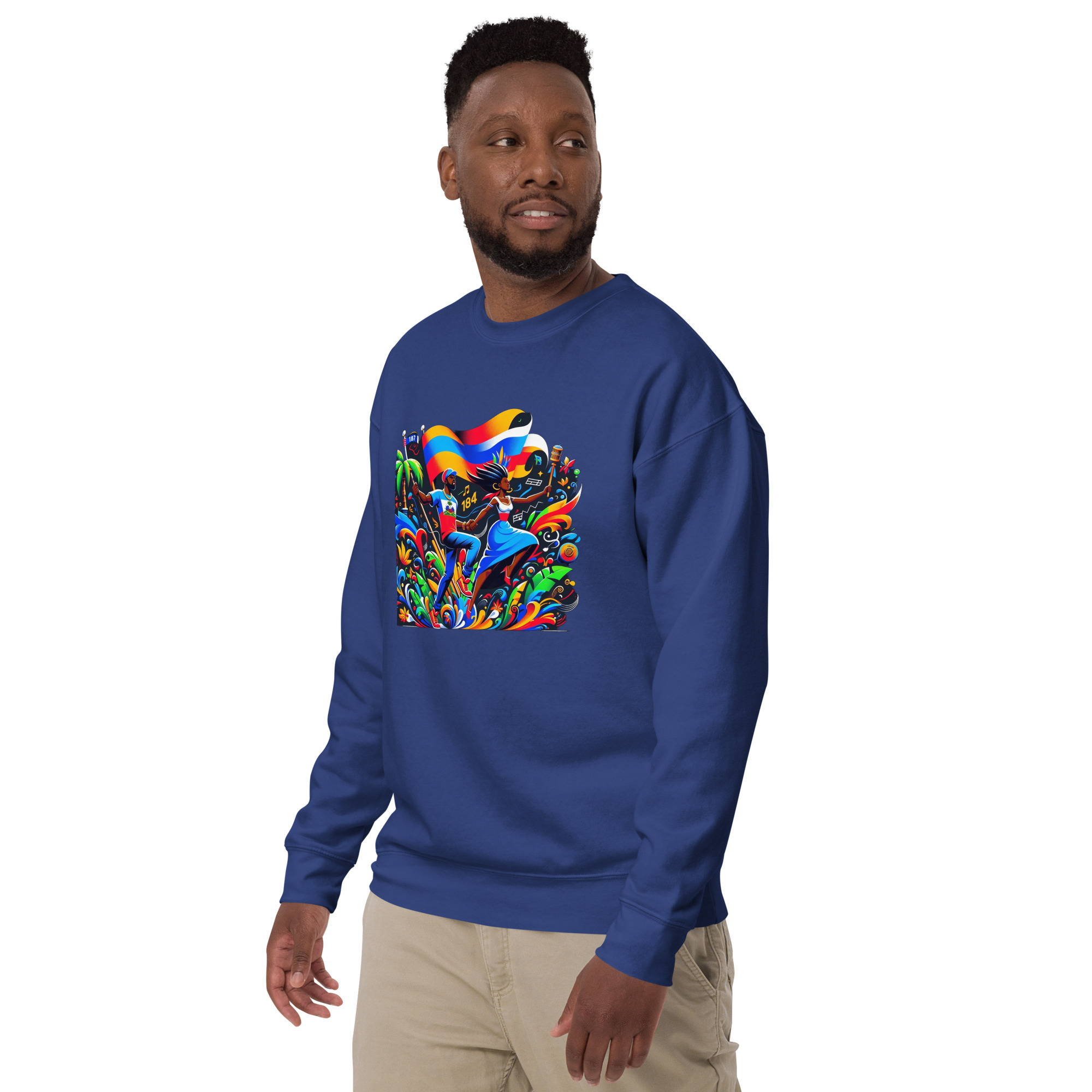 Haiti Pride Hoodie - Navy - Image 11