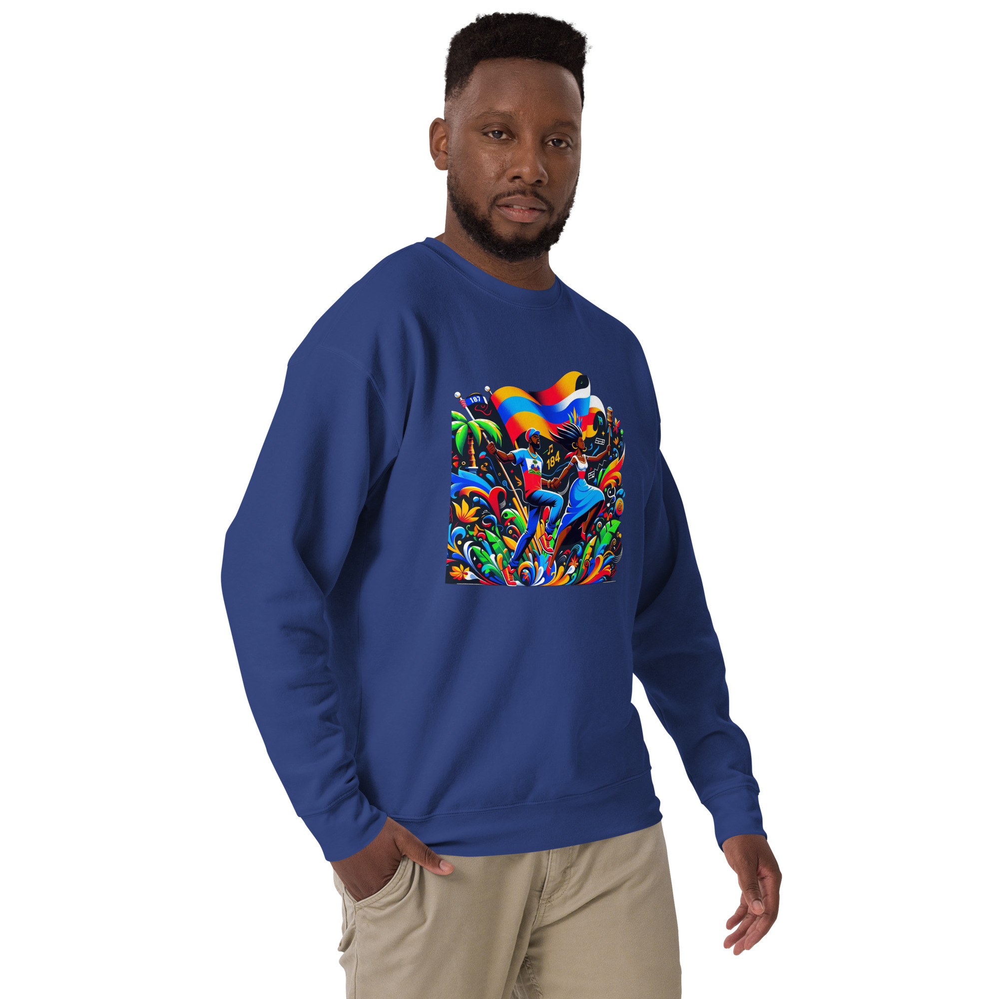 Haiti Pride Hoodie - Navy - Image 12