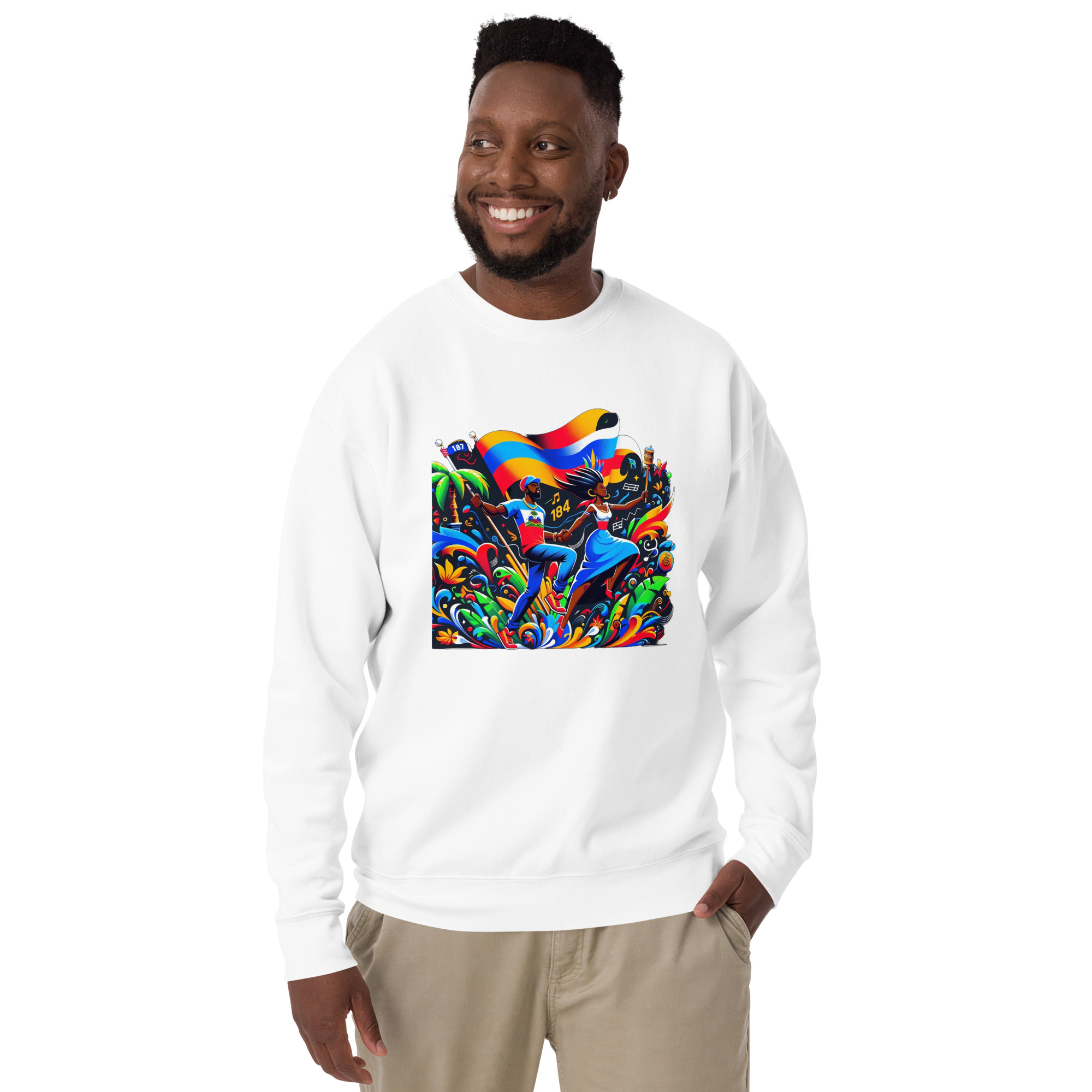 Haiti Pride Hoodie - Navy - Image 22