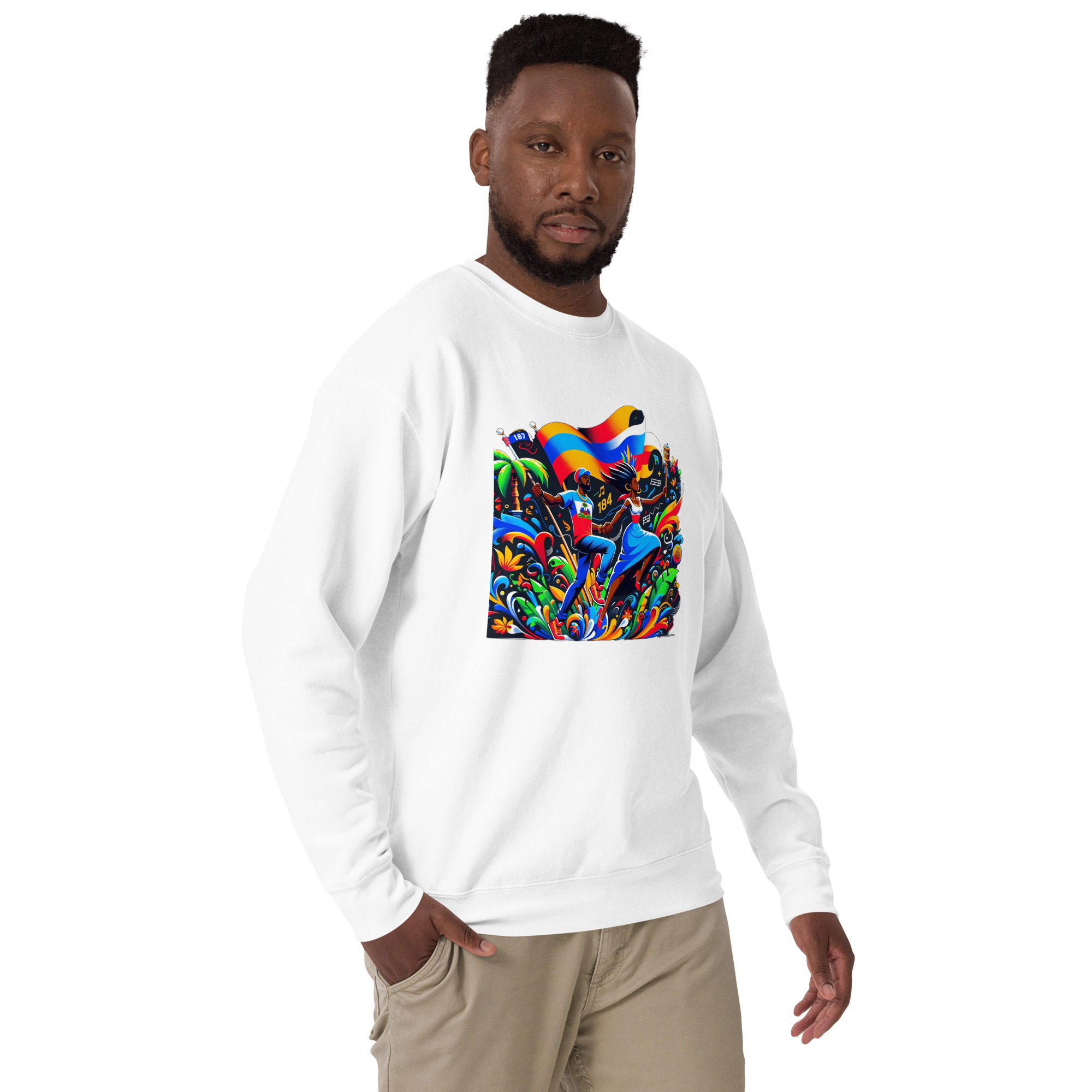 Haiti Pride Hoodie - Navy - Image 24