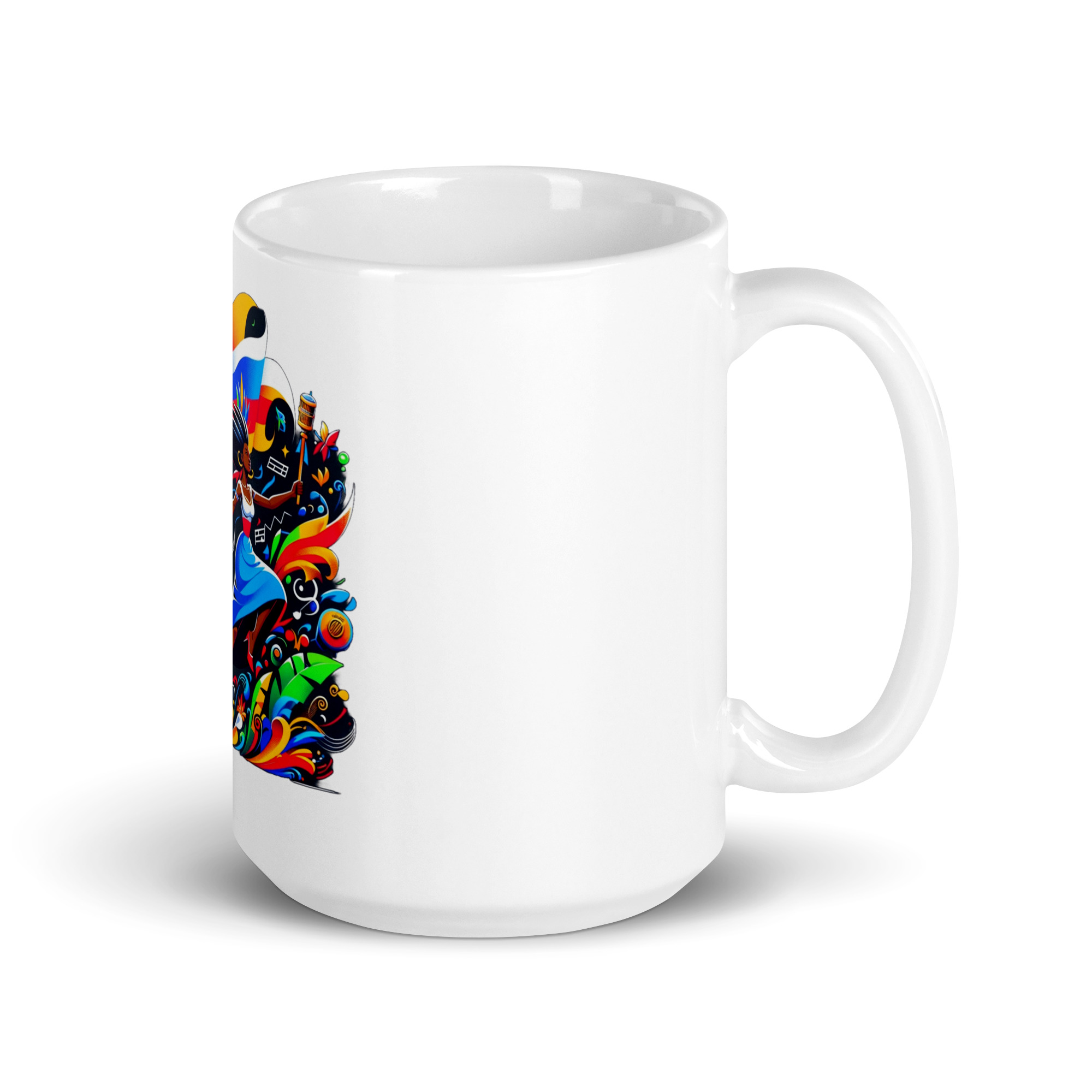 Haiti Pride White Glossy Mug - White 20oz - Image 5