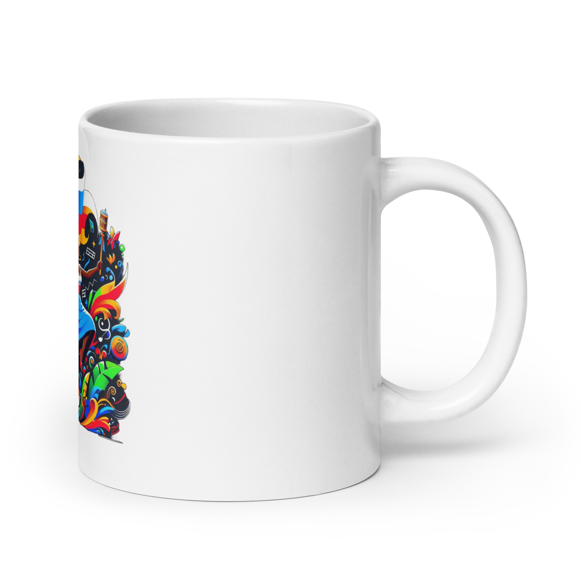 Haiti Pride White Glossy Mug - White 20oz
