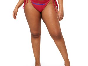 Haiti Pride Recycled String Bikini Bottom - White