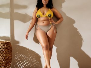 Jamaica Pride Recycled String Bikini Top - White