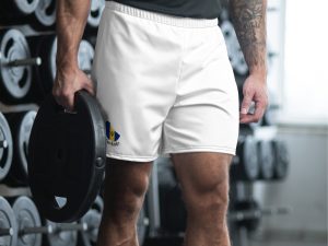 Barbados Pride Mens Recycled Athletic Shorts - White