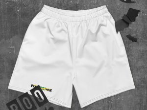 Jamaica Pride Mens Recycled Athletic Shorts - White