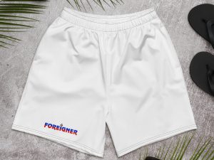 Haiti Pride Mens Recycled Athletic Shorts - White