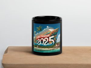 Antigua and Barbuda Pride Black Glossy Mug - Black 11oz