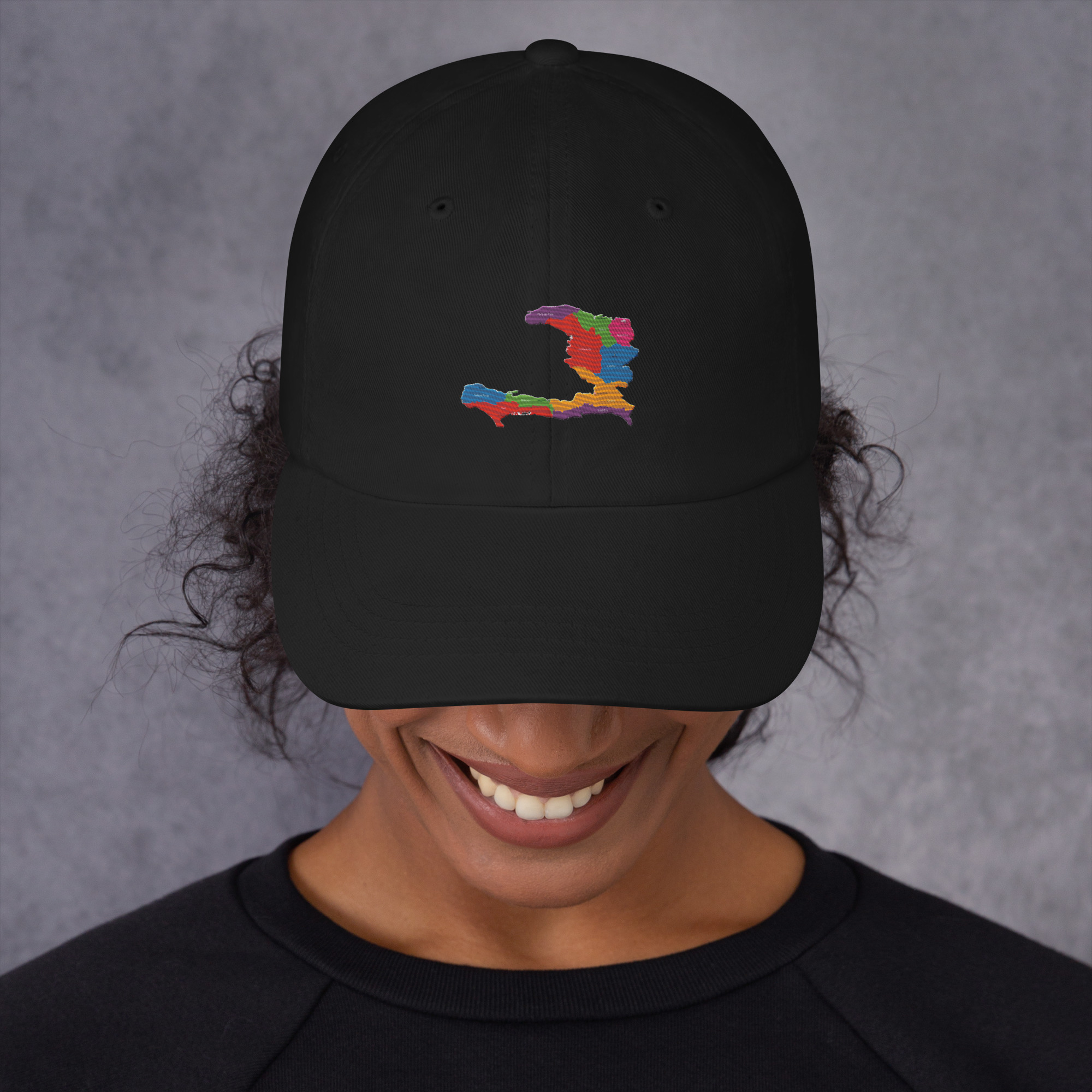 Haiti Pride Classic Dad Hat - Black