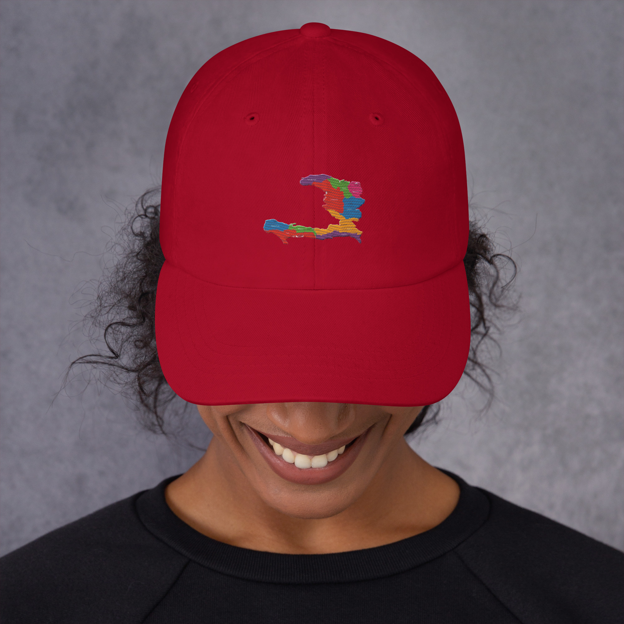 Haiti Pride Classic Dad Hat - Black - Image 7