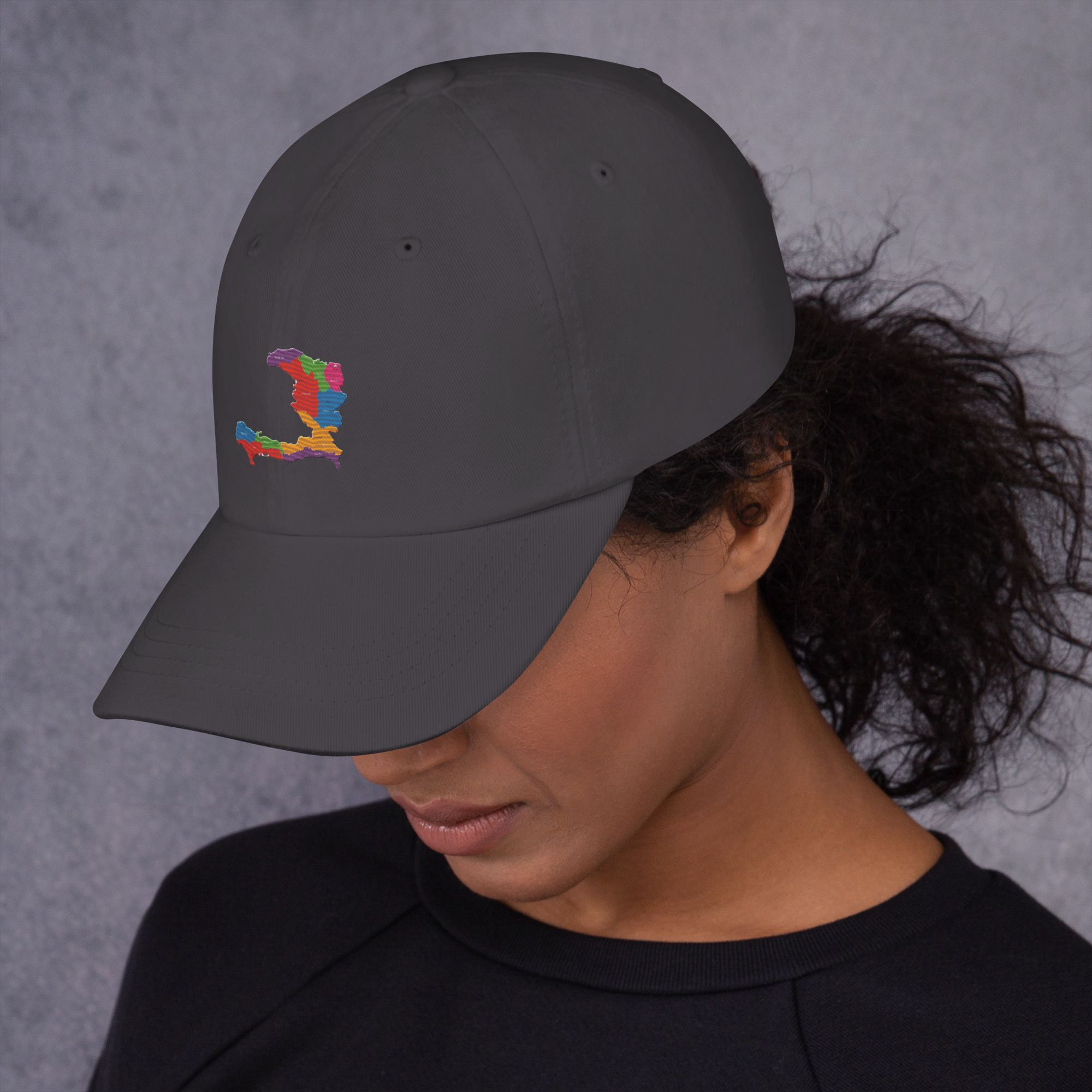 Haiti Pride Classic Dad Hat - Black - Image 13