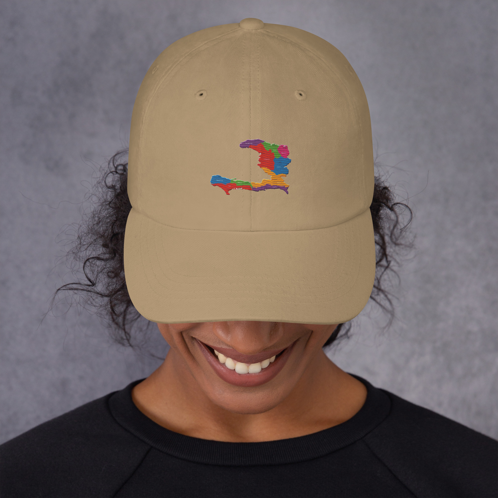 Haiti Pride Classic Dad Hat - Black - Image 15