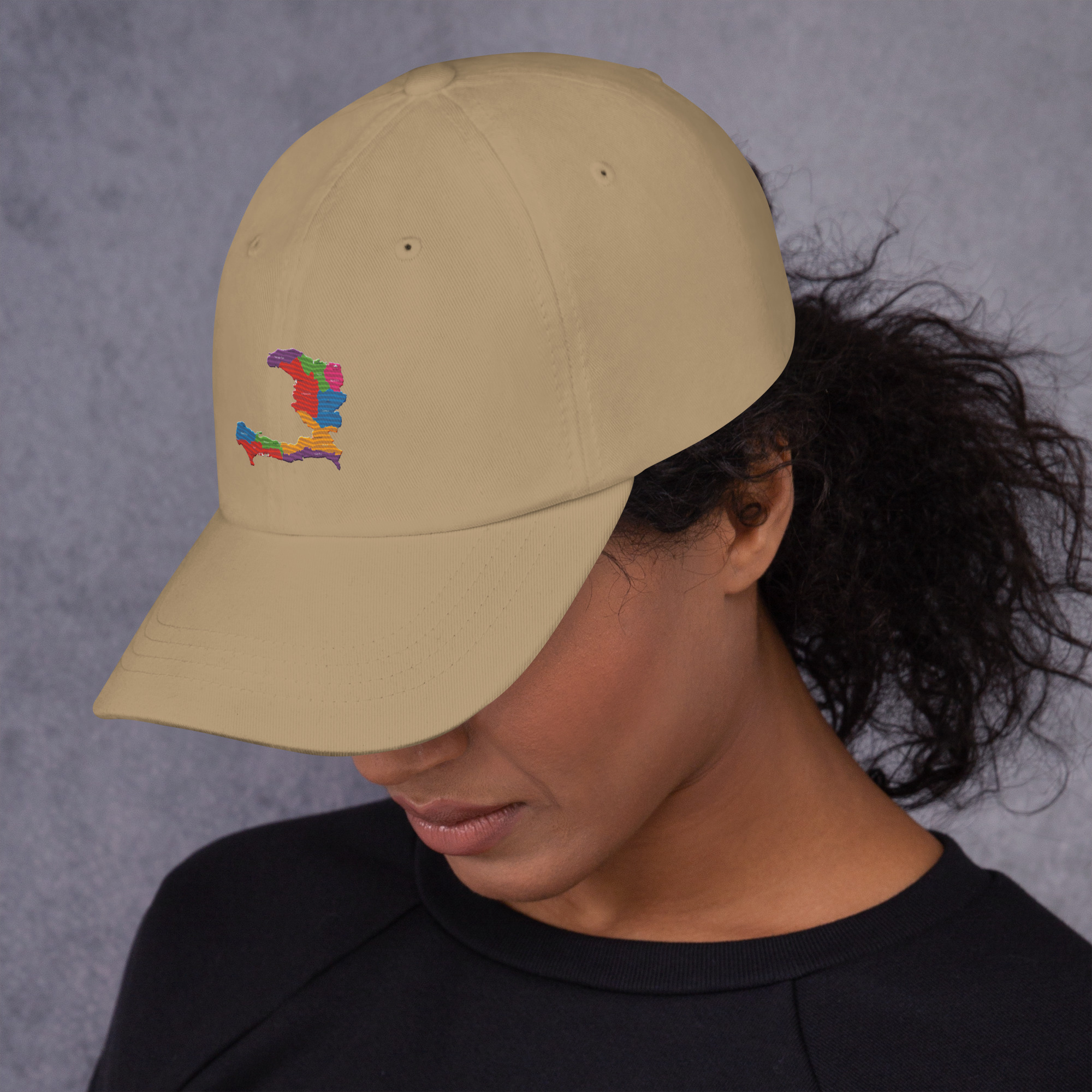 Haiti Pride Classic Dad Hat - Black - Image 16