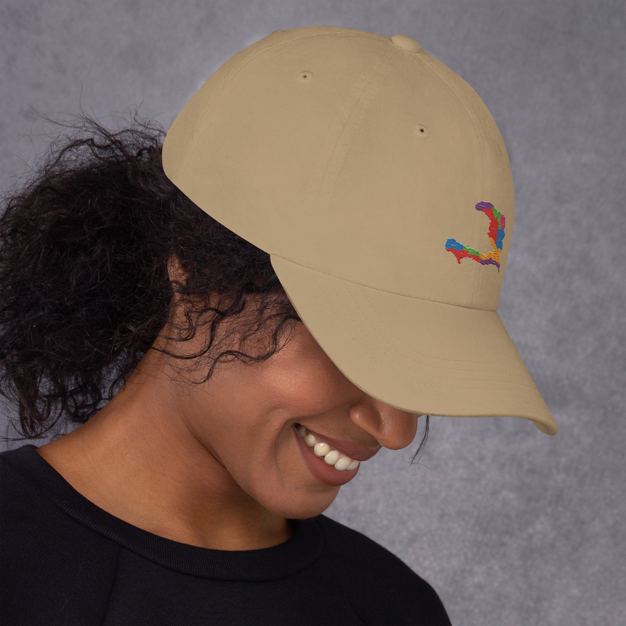 Haiti Pride Classic Dad Hat - Black - Image 17