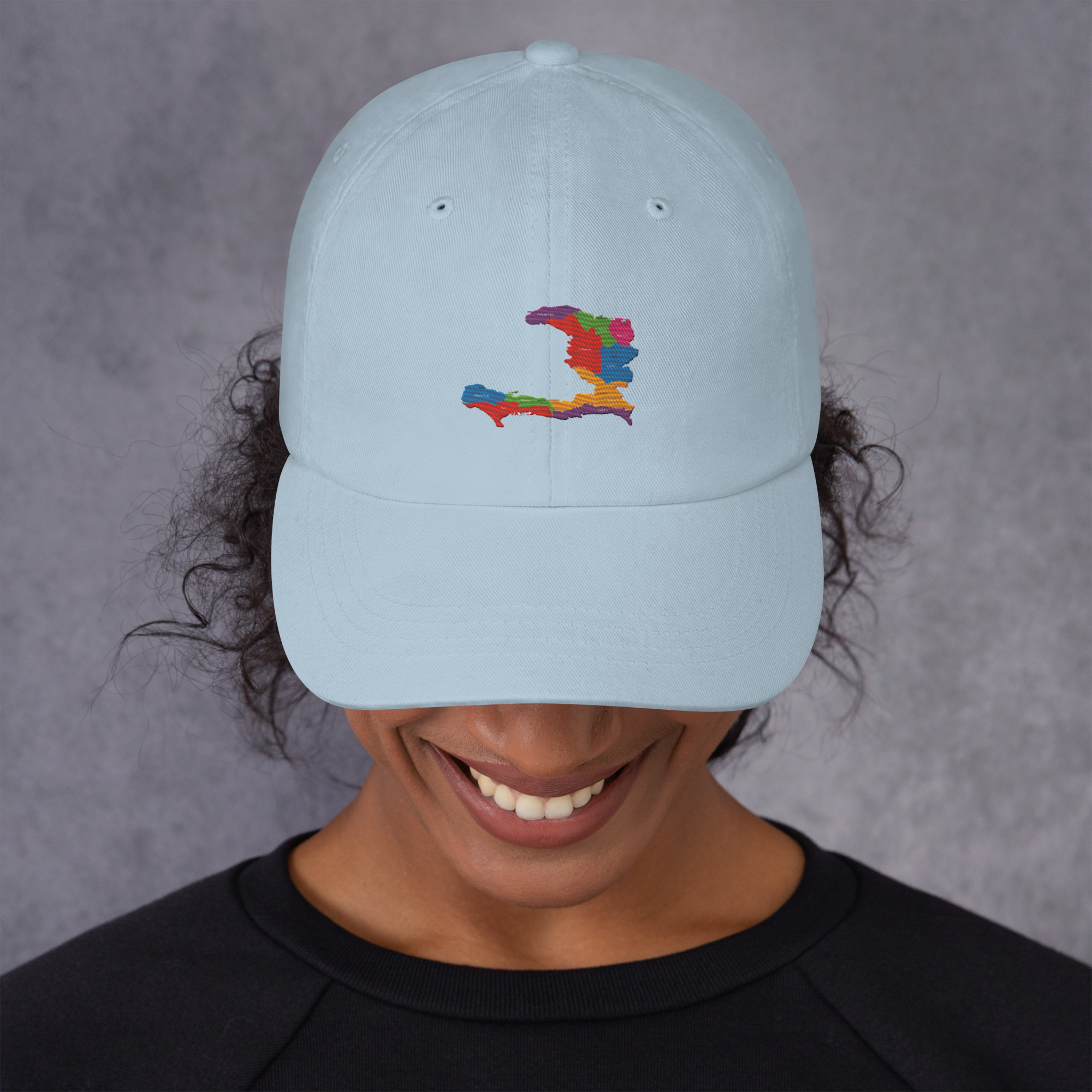 Haiti Pride Classic Dad Hat - Black - Image 24