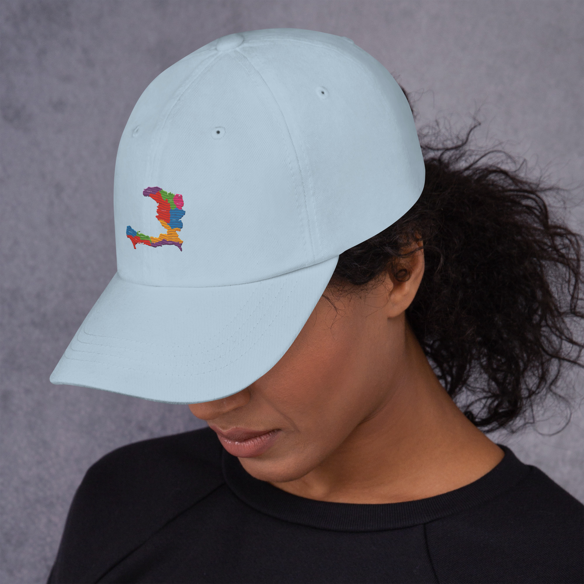 Haiti Pride Classic Dad Hat - Black - Image 25