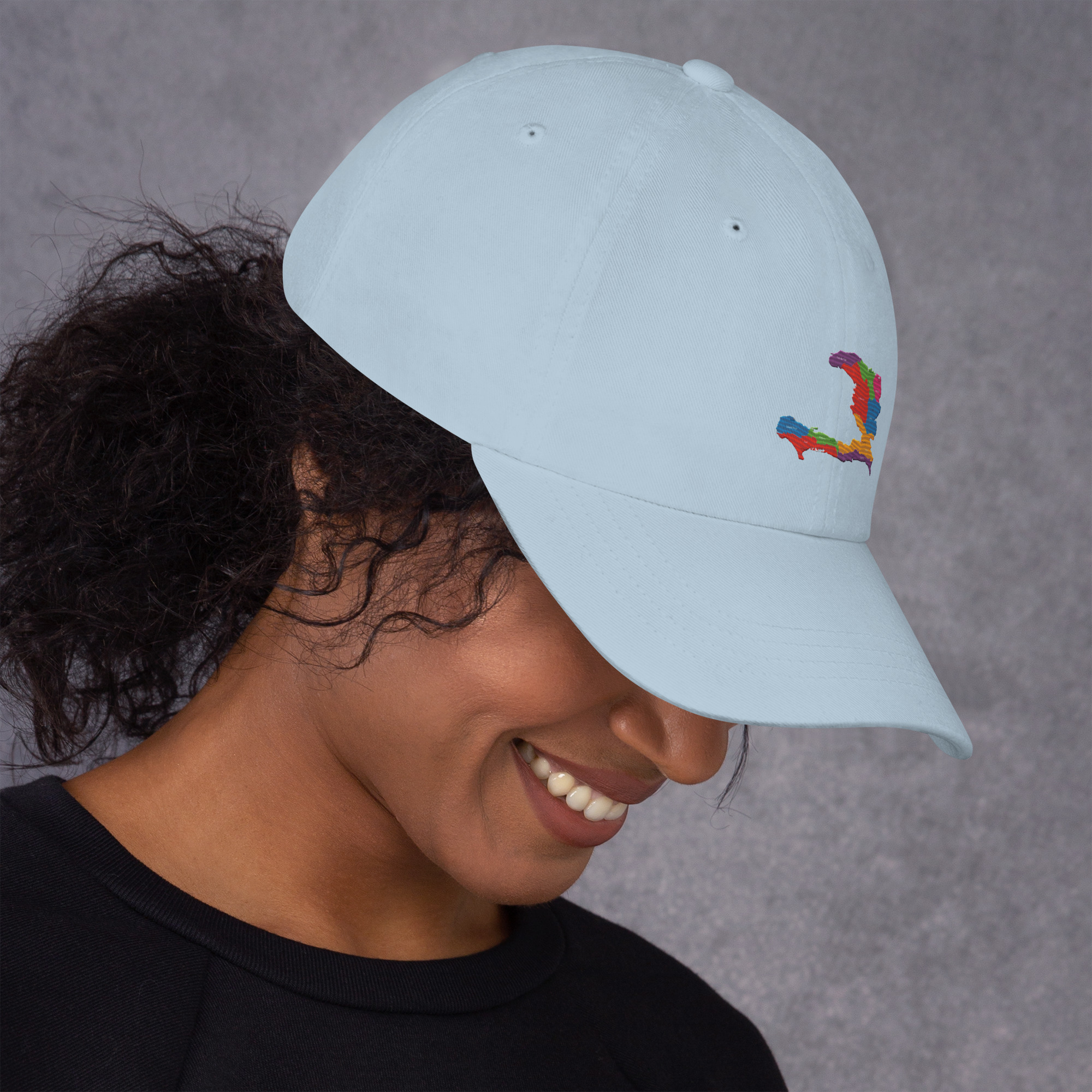 Haiti Pride Classic Dad Hat - Black - Image 26