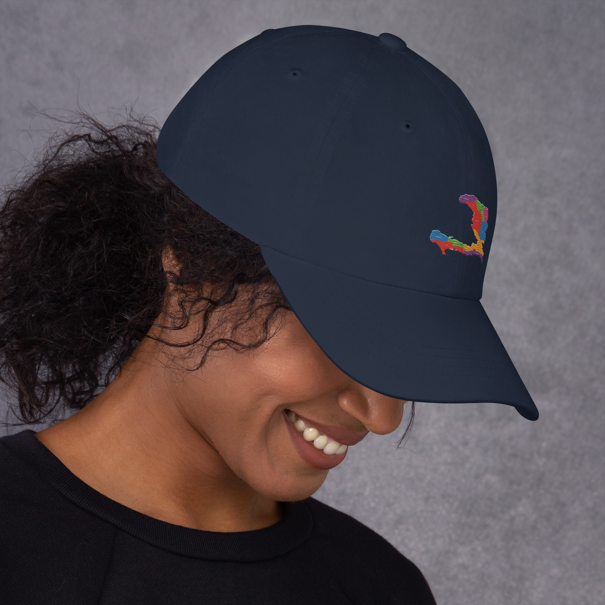 Haiti Pride Classic Dad Hat - Black - Image 6