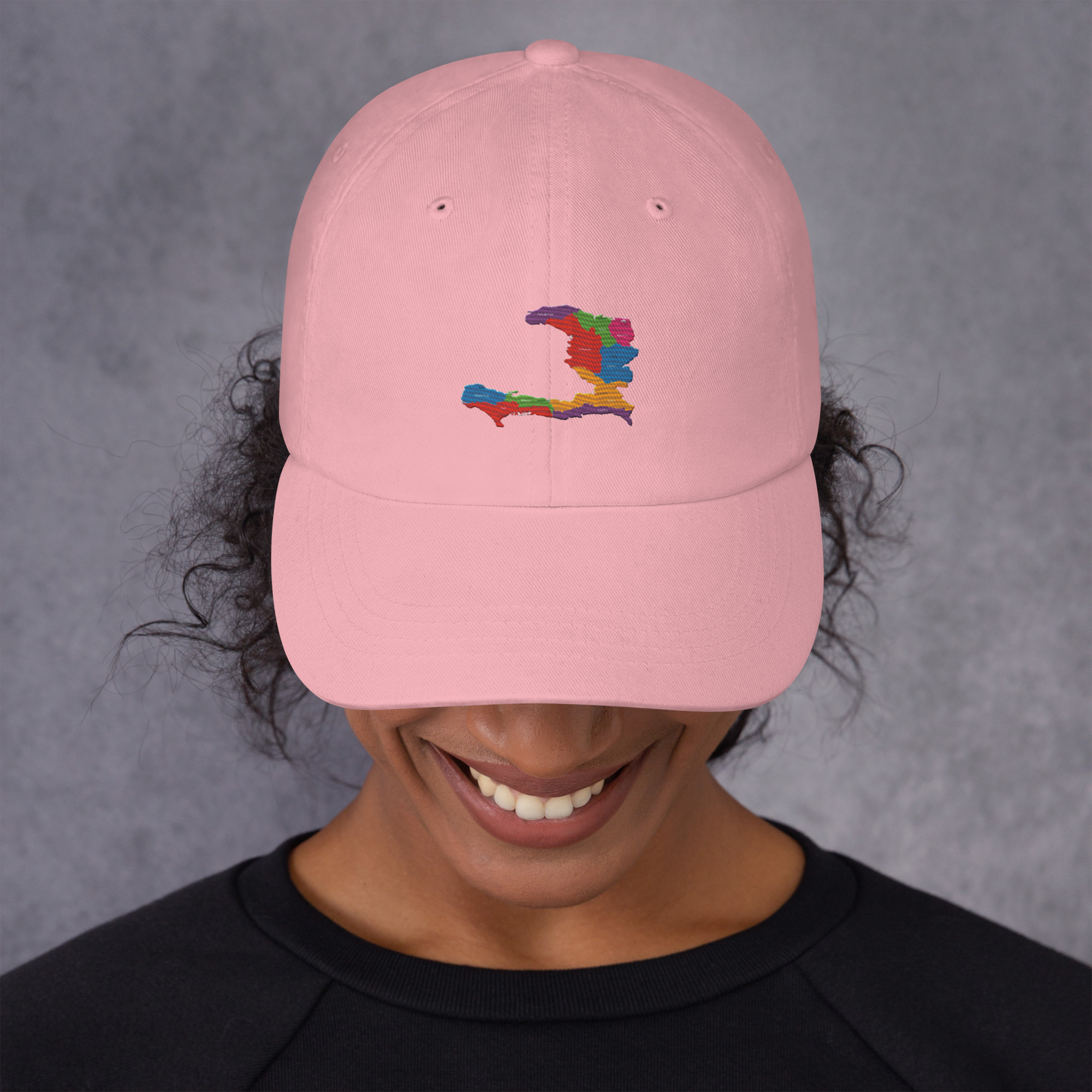 Haiti Pride Classic Dad Hat - Black - Image 21