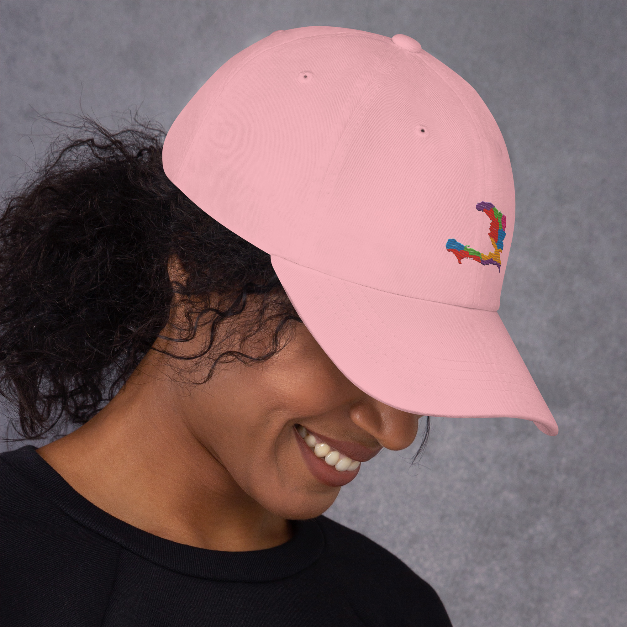 Haiti Pride Classic Dad Hat - Black - Image 23