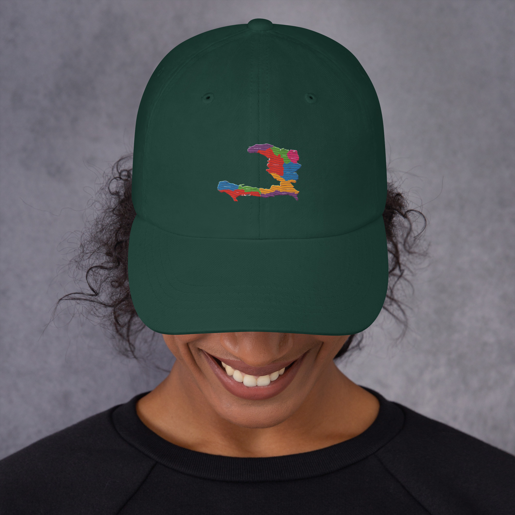 Haiti Pride Classic Dad Hat - Black - Image 10