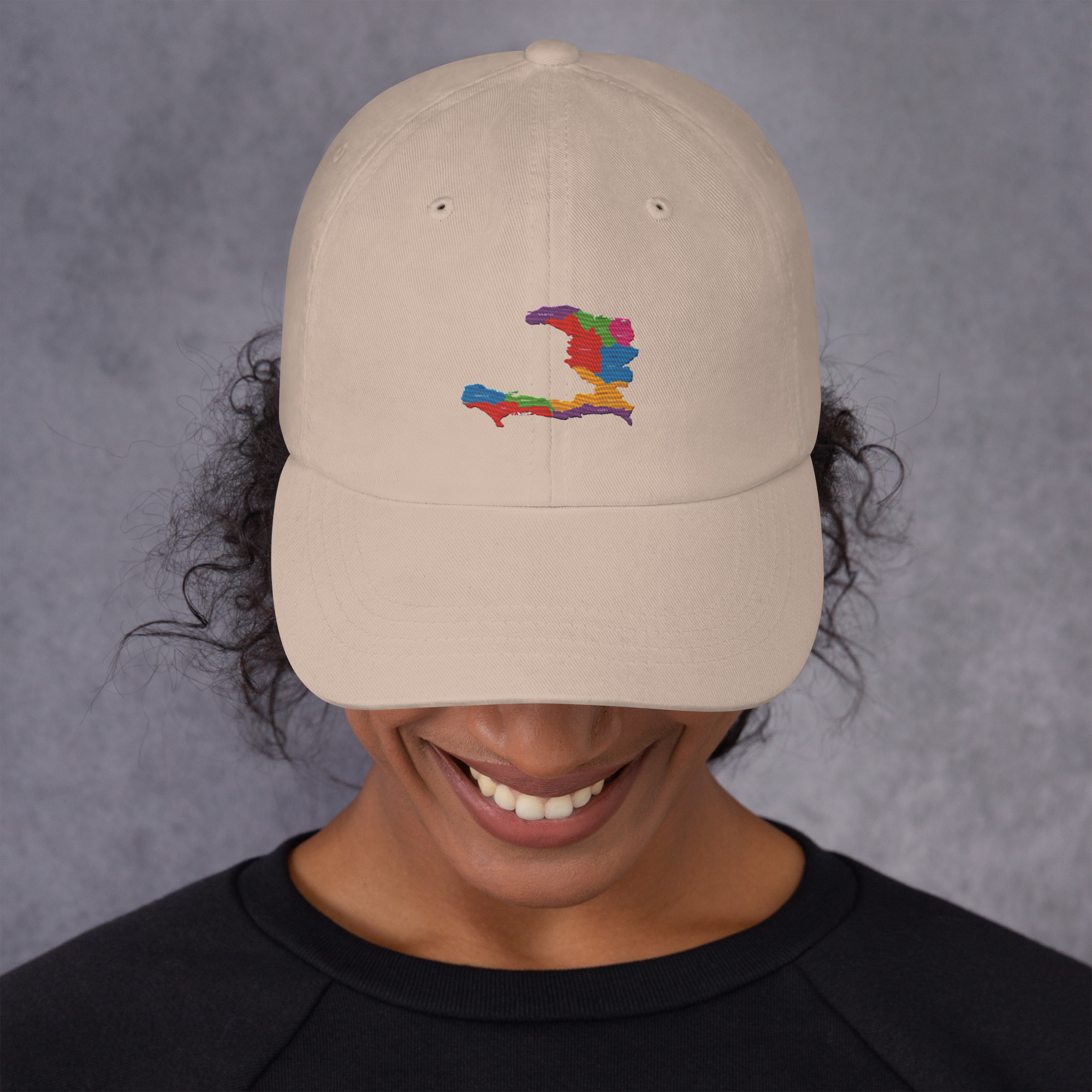Haiti Pride Classic Dad Hat - Black - Image 18