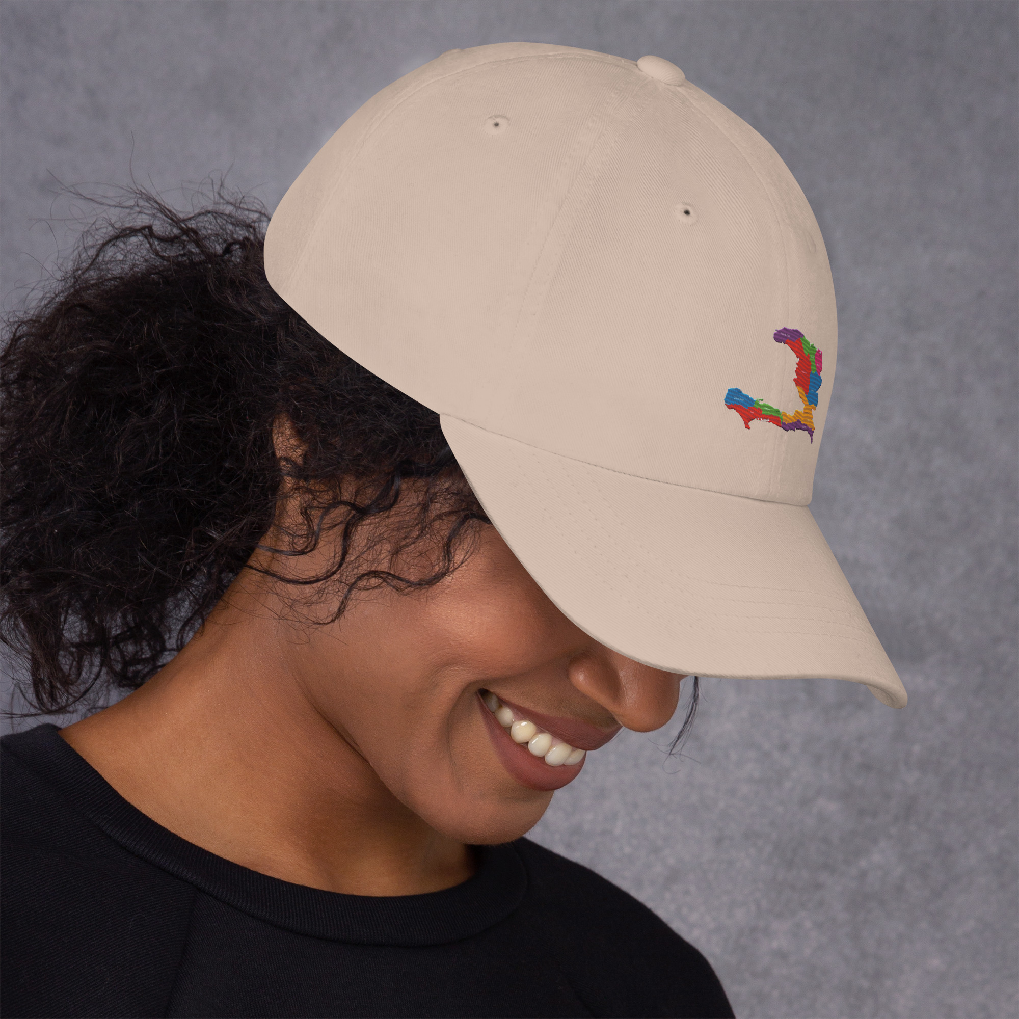 Haiti Pride Classic Dad Hat - Black - Image 20