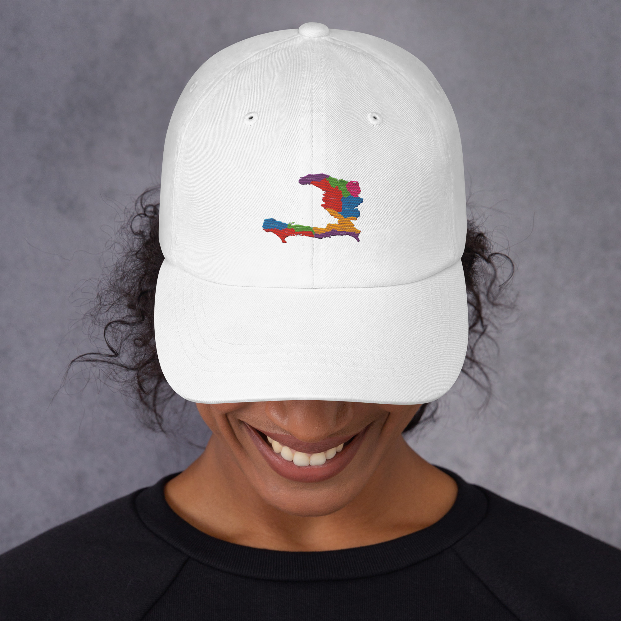 Haiti Pride Classic Dad Hat - Black - Image 27