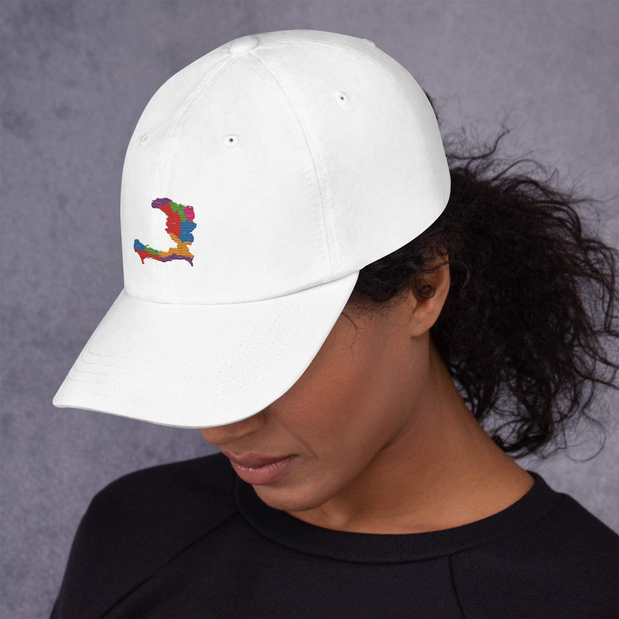 Haiti Pride Classic Dad Hat - Black - Image 28