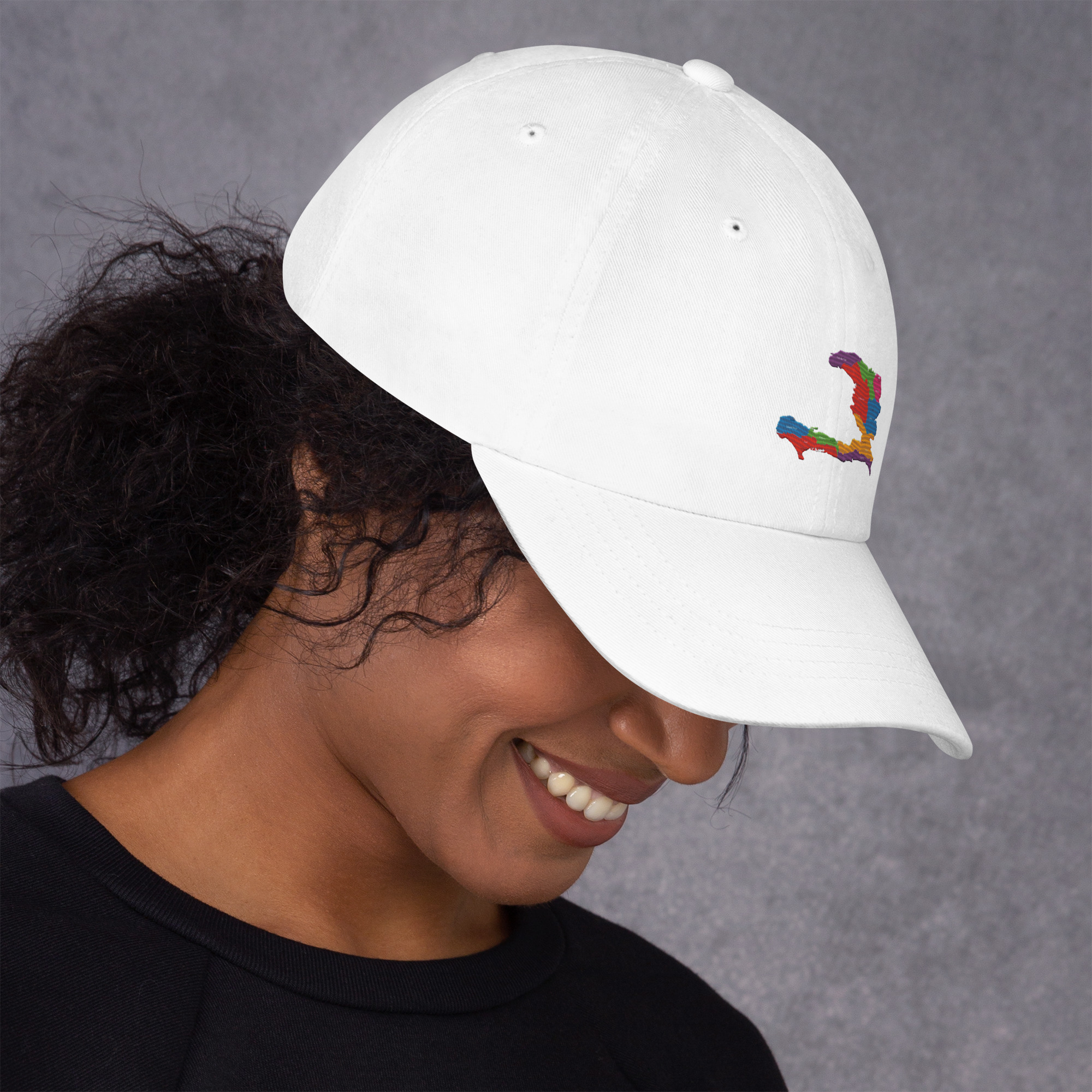 Haiti Pride Classic Dad Hat - Black - Image 29