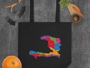 Haiti Pride Eco Tote Bag - Black