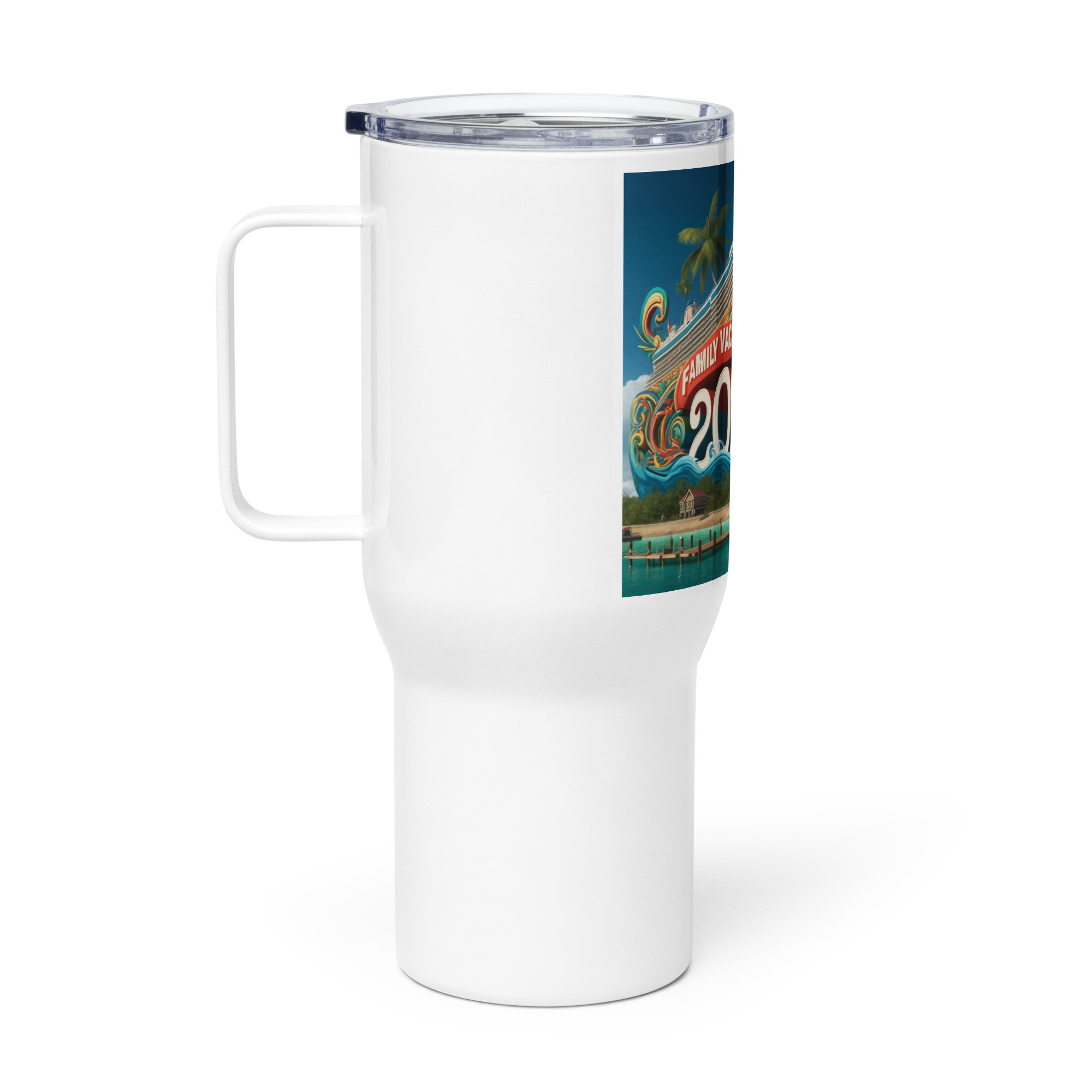 Aruba Pride Travel Mug - White 25oz - Image 2