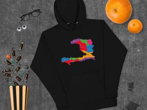 Haiti Pride Unisex Premium Hoodie - Black